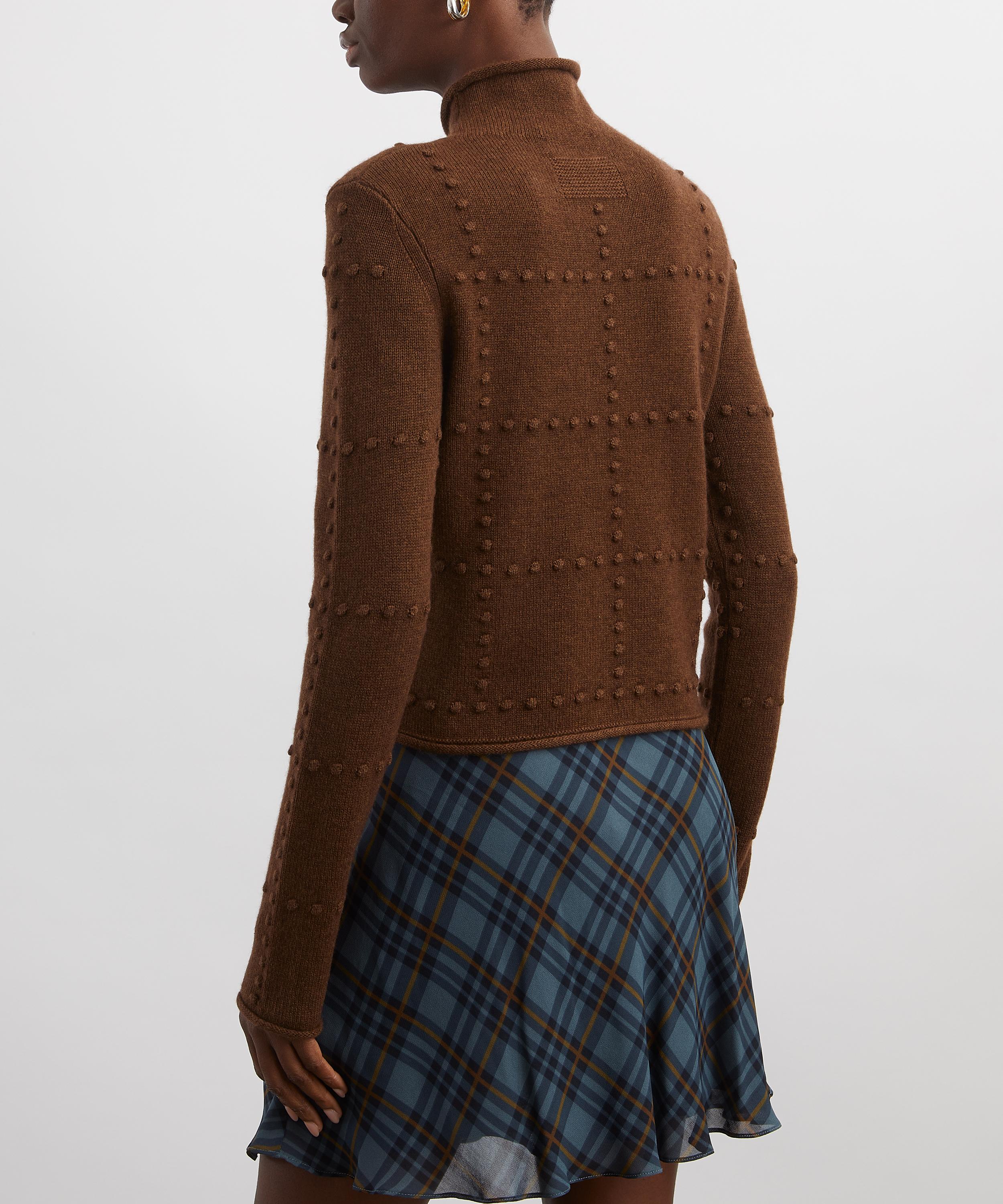 Guest In Residence - Wool-Cashmere Popcorn Turtleneck Top image number 3