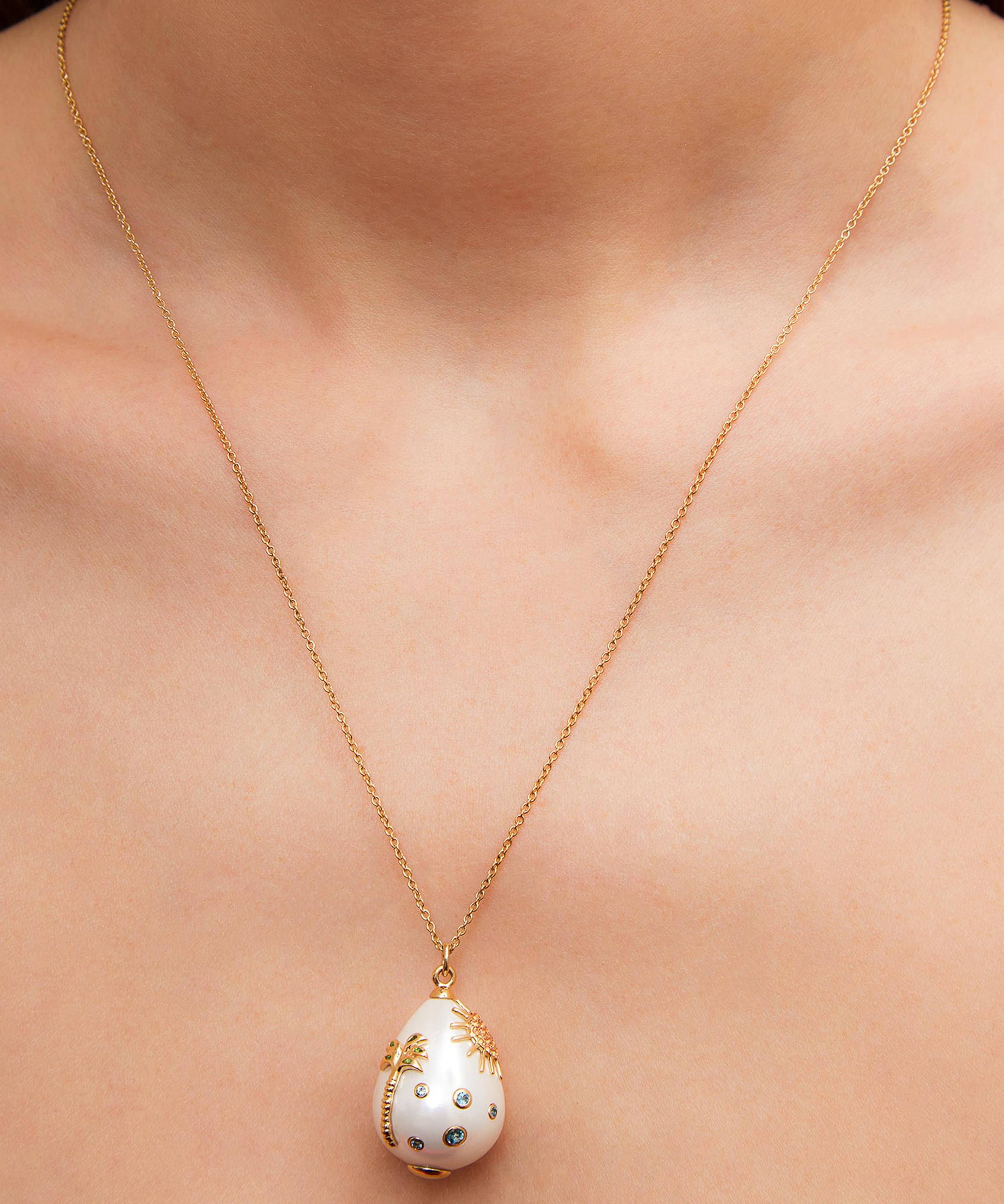 Yvonne Léon - 9ct Gold Joie de Vivre Pearl Pendant Necklace image number 1