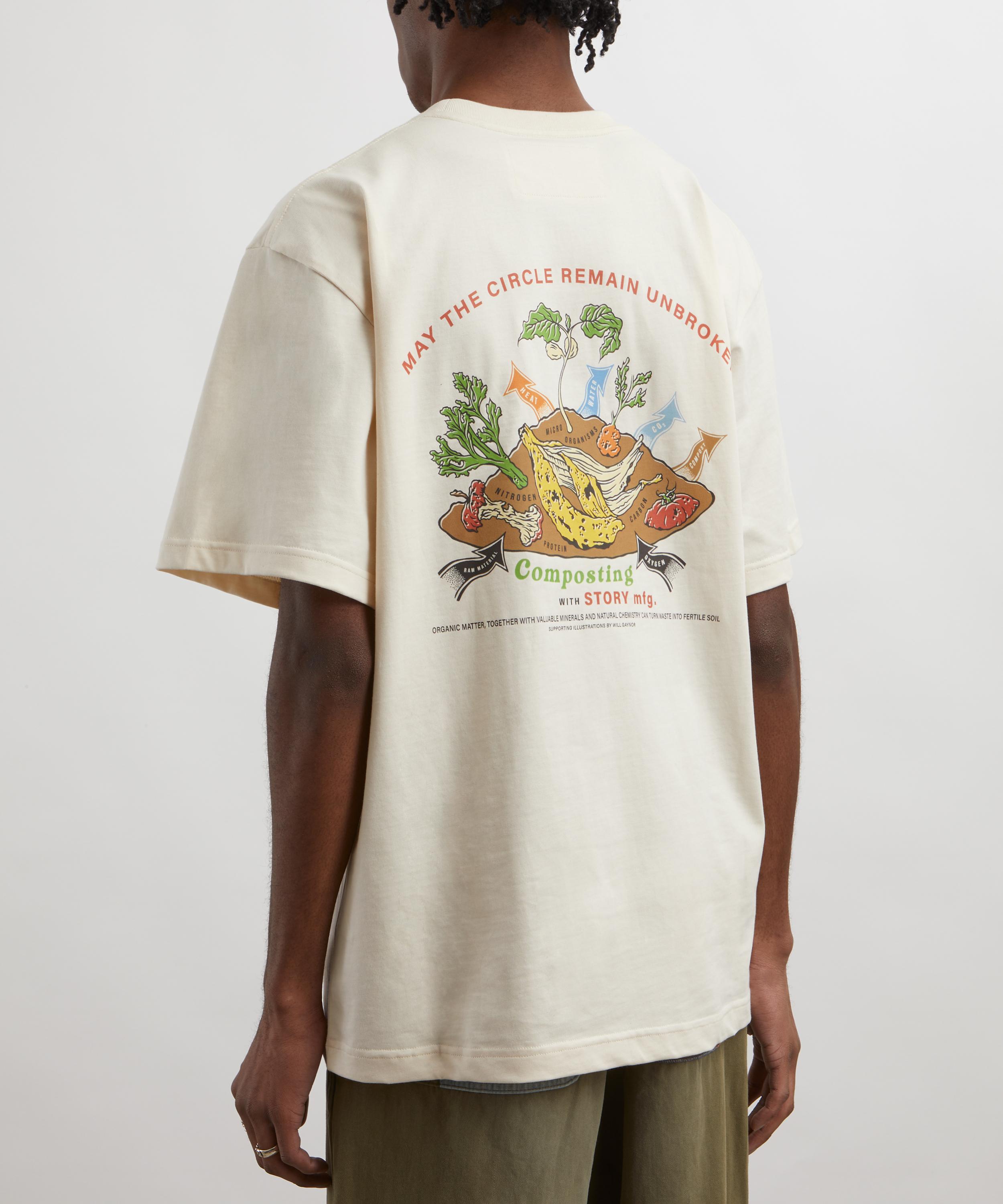 STORY mfg. - Grateful Ecru Compost Short-Sleeve T-Shirt image number 3