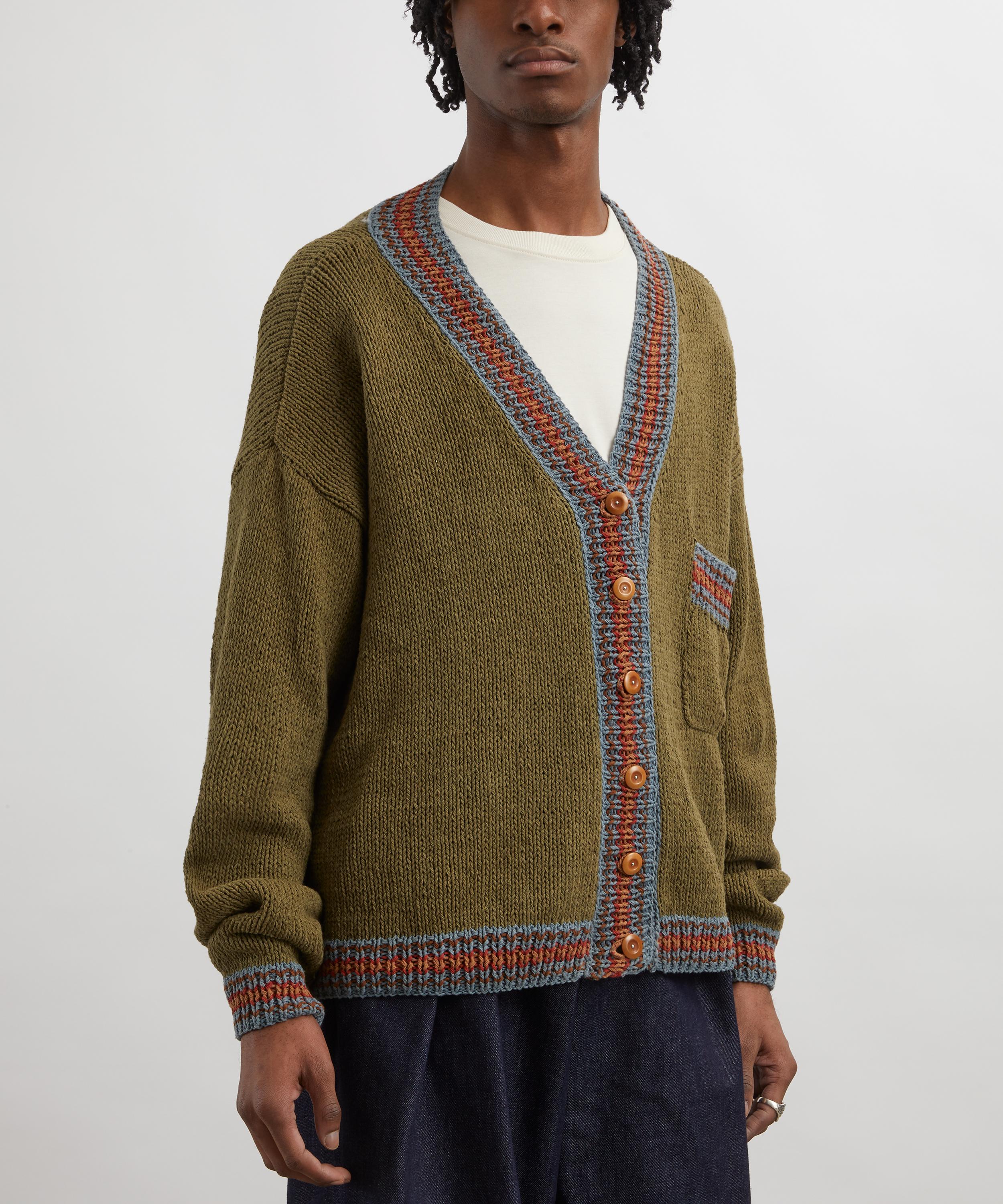 STORY mfg. - Bulb Knit Olive Cardigan image number 2