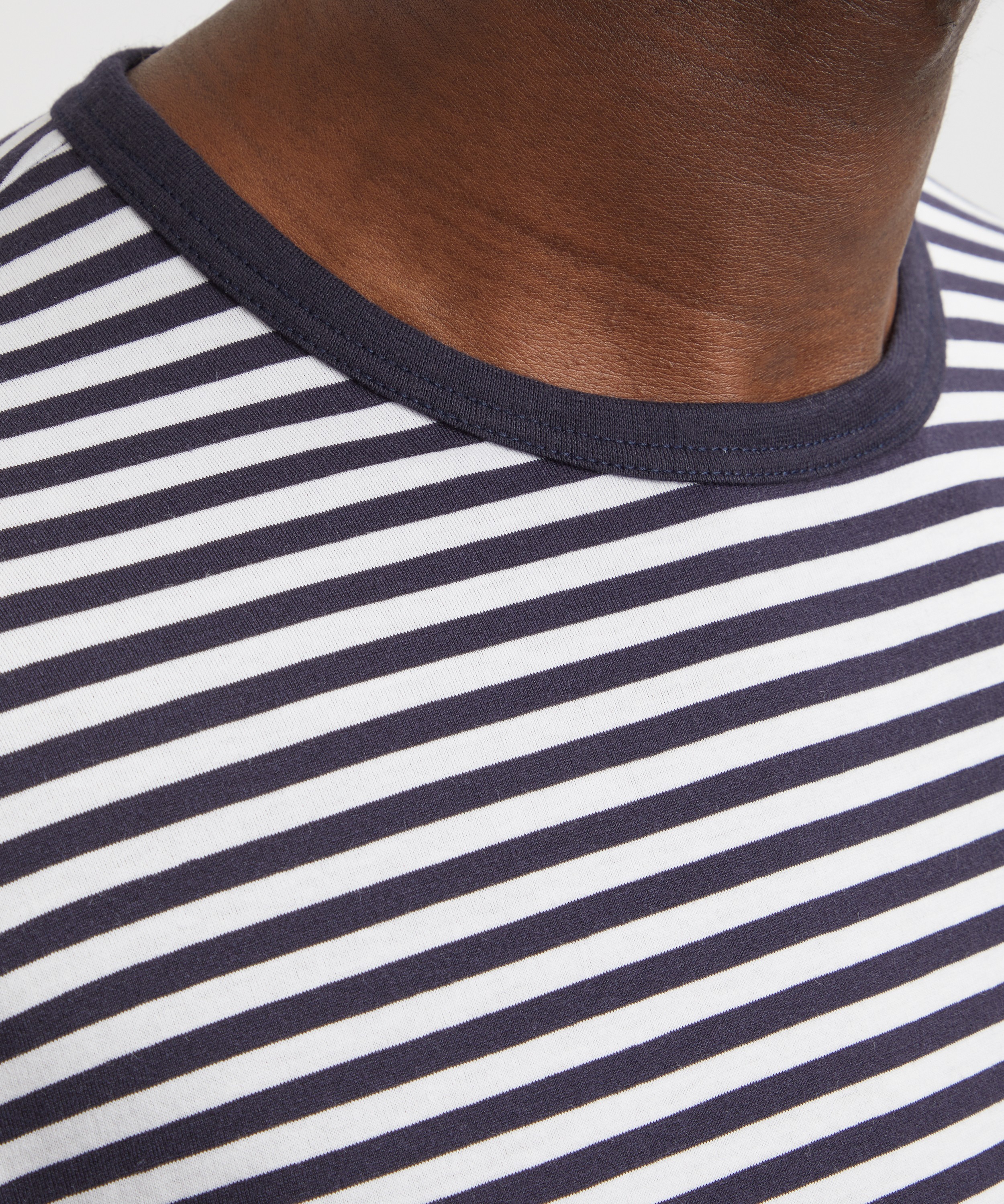 Sunspel - Long Sleeve Classic Striped T-Shirt image number 4