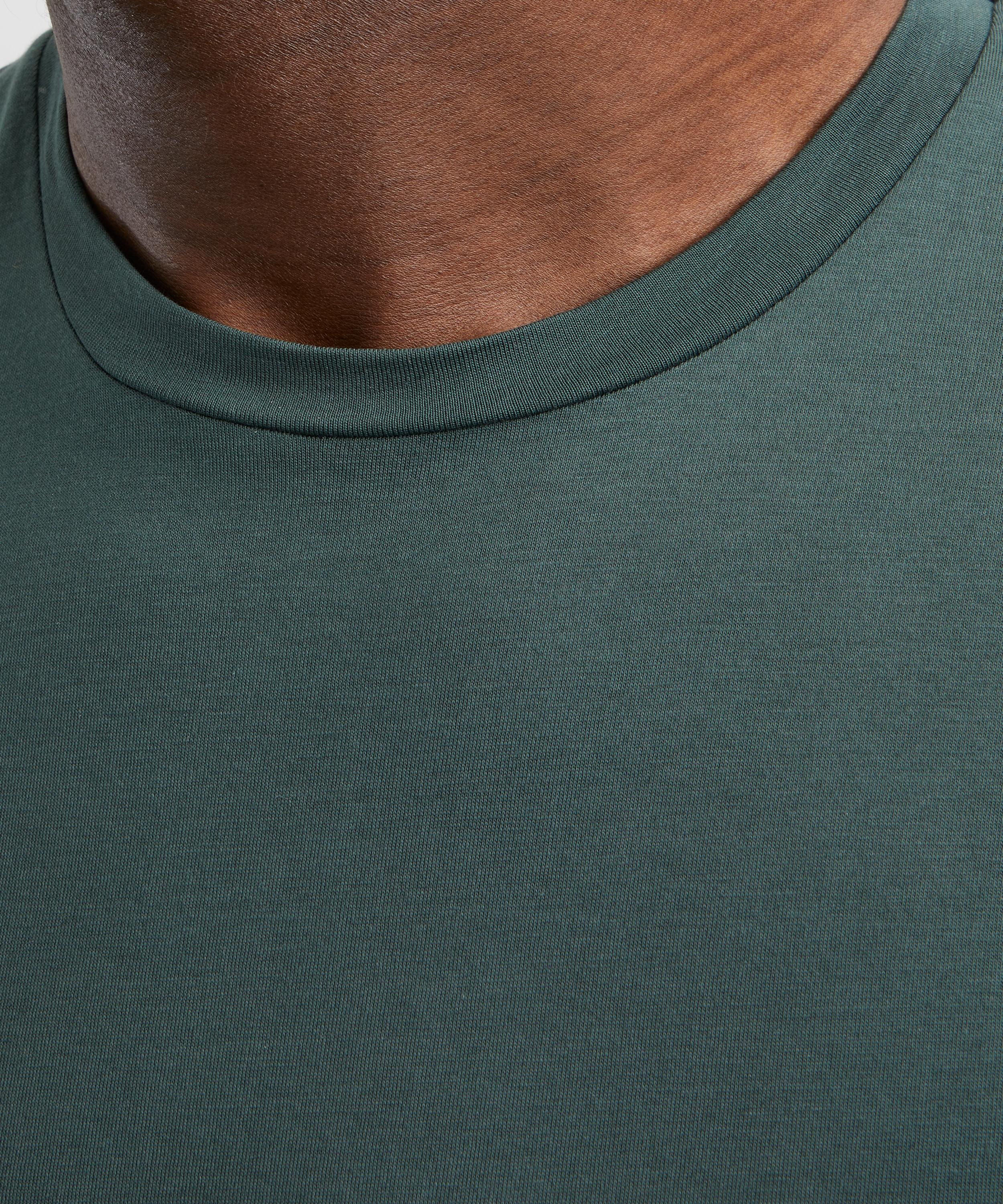 Sunspel - Holly Green Riviera Midweight T-Shirt image number 4