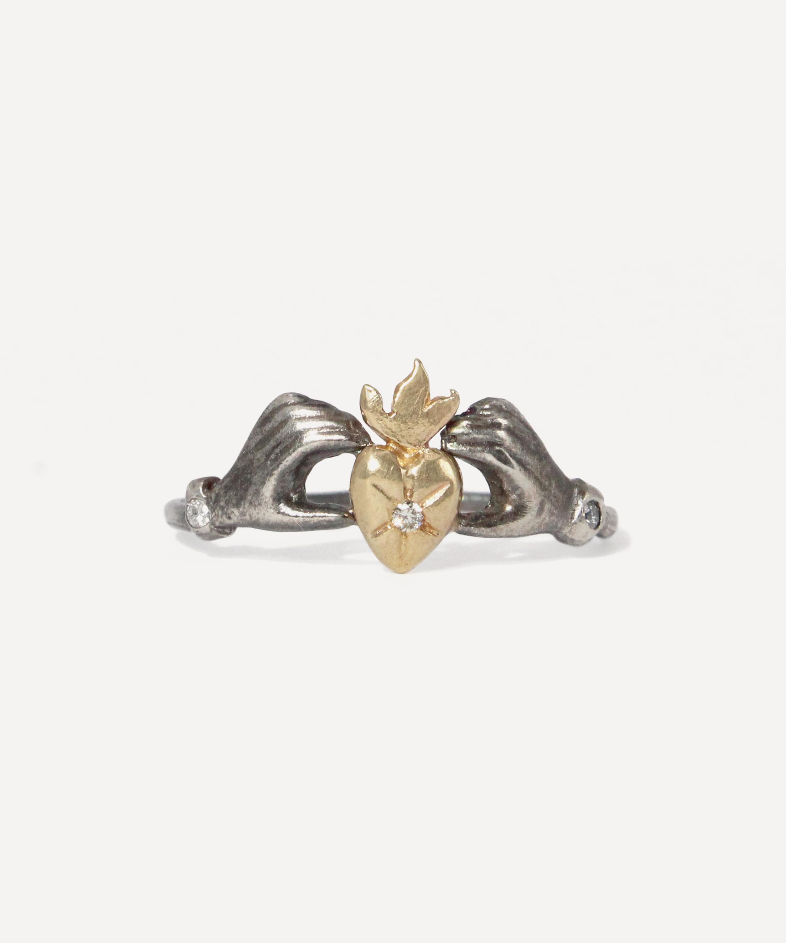 Acanthus - Mixed Metal Hold Love Ring image number 0