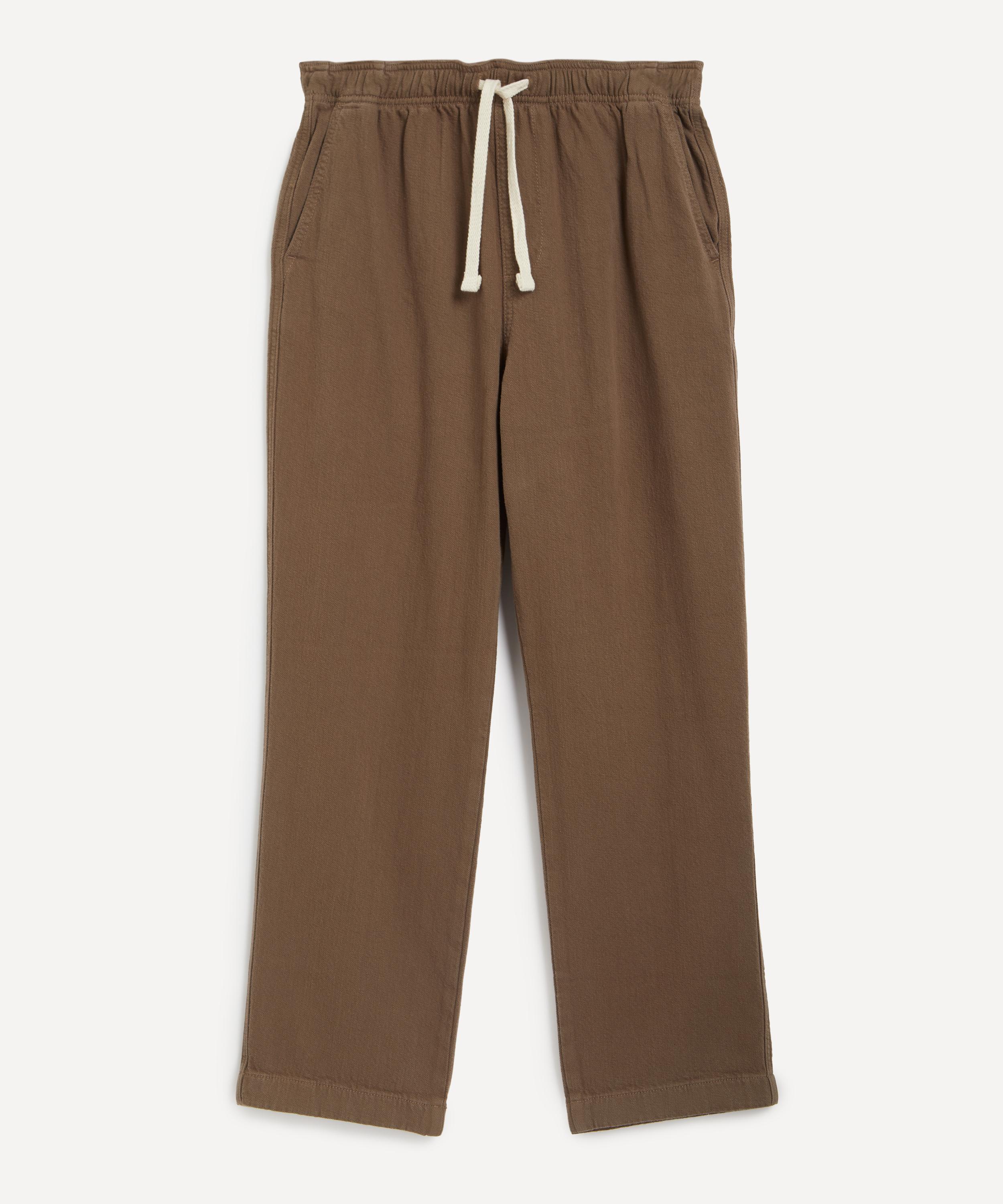 Frame - Textured Terry Travel Trousers in Taupe image number 0