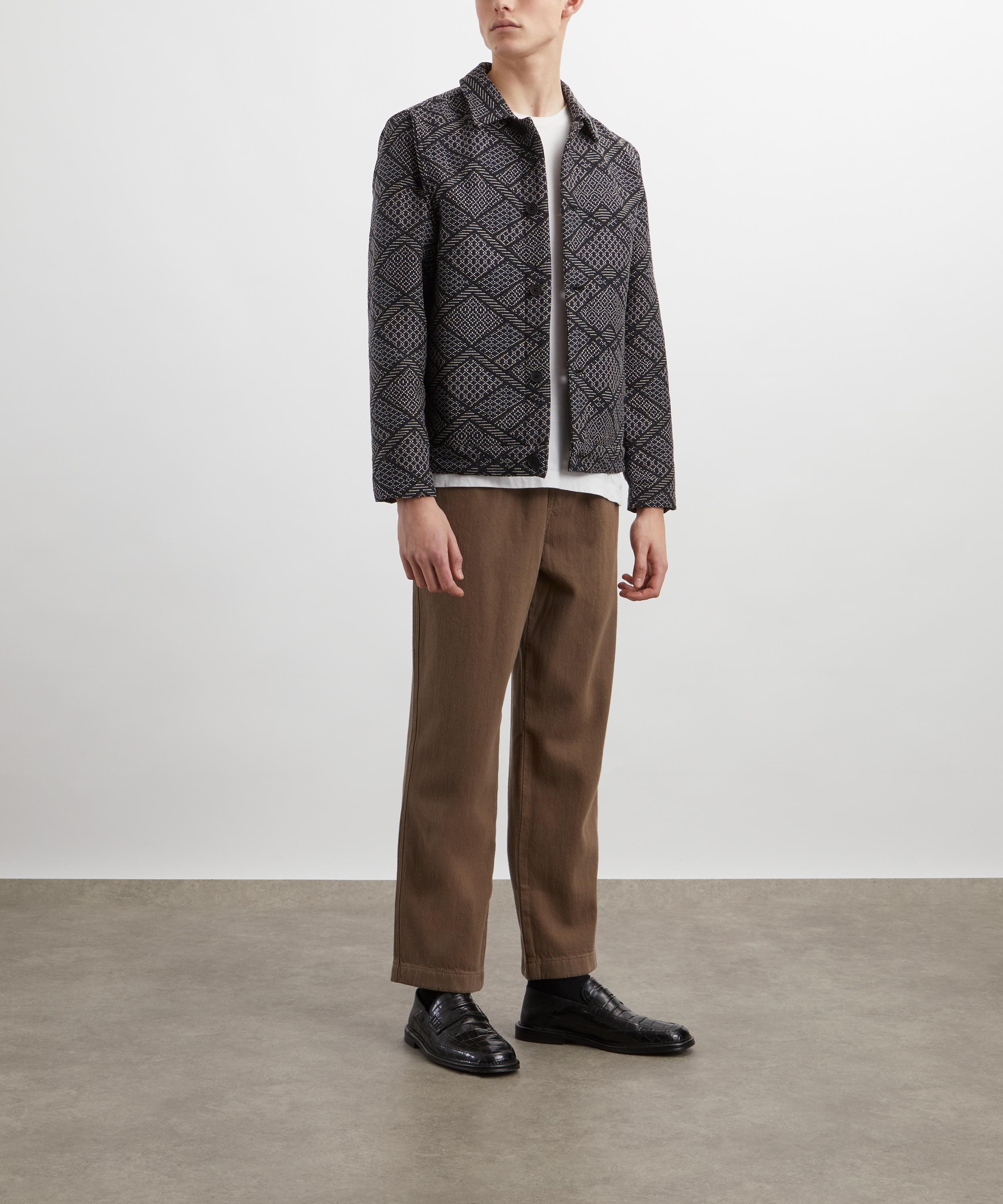 Frame - Textured Terry Travel Trousers in Taupe image number 1