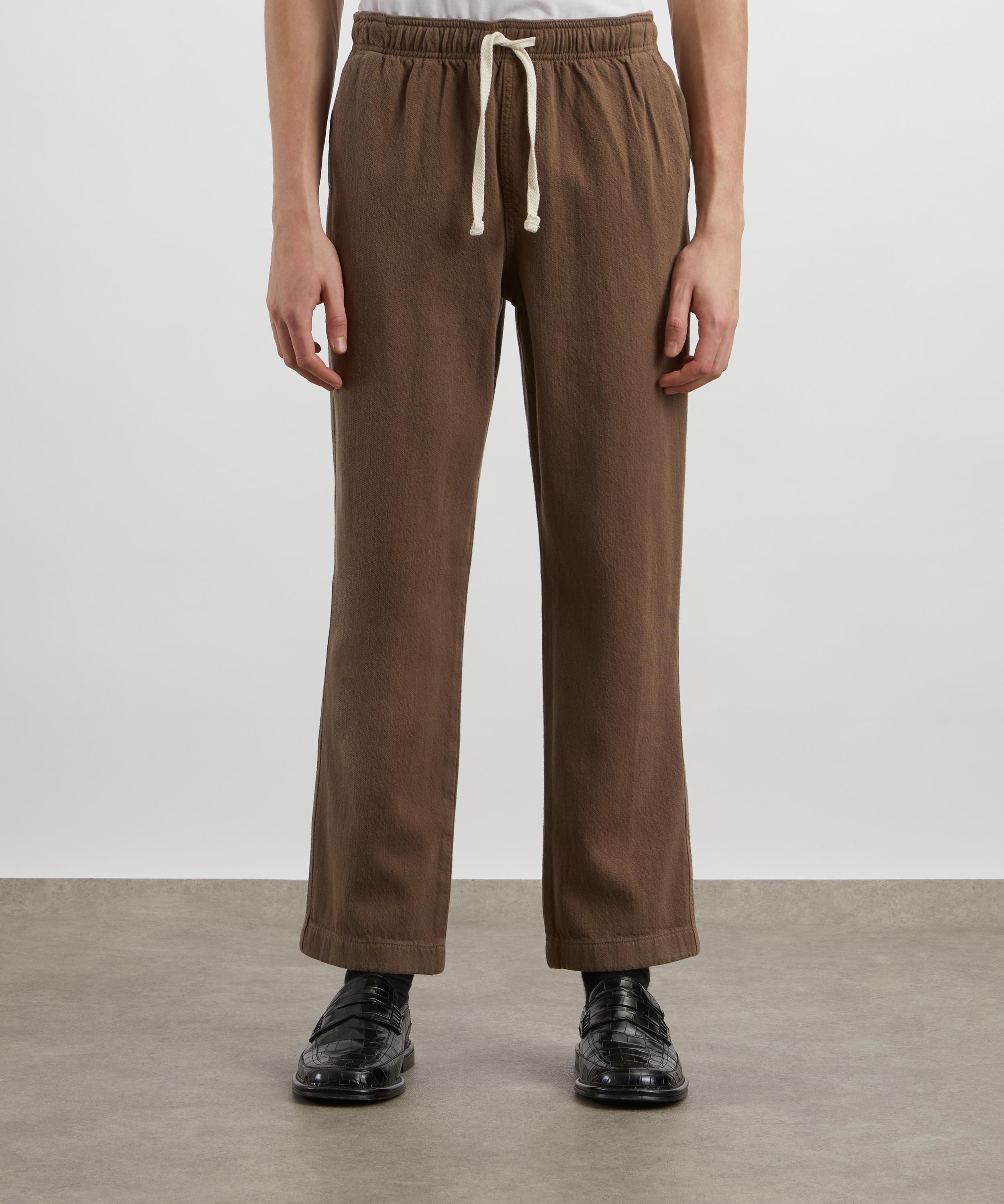 Frame - Textured Terry Travel Trousers in Taupe image number 2