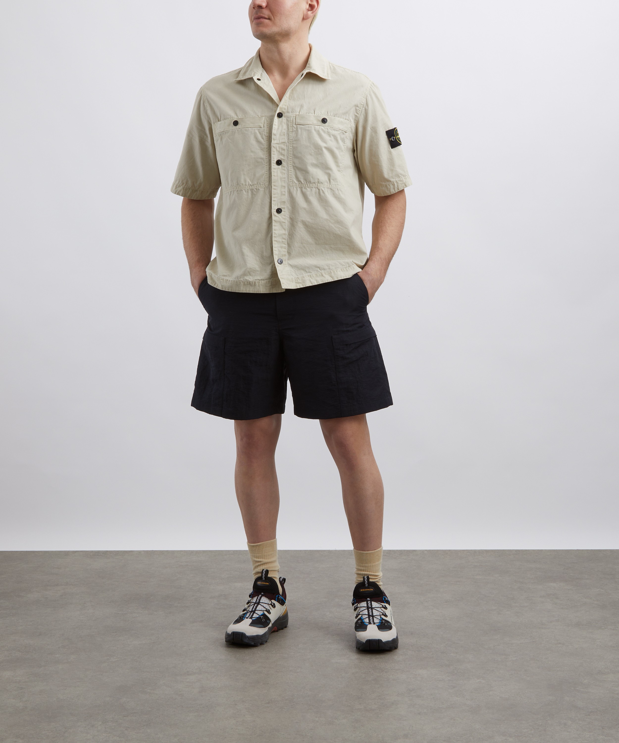 Stone Island - Corta Cotton Short Sleeve Overshirt image number 1