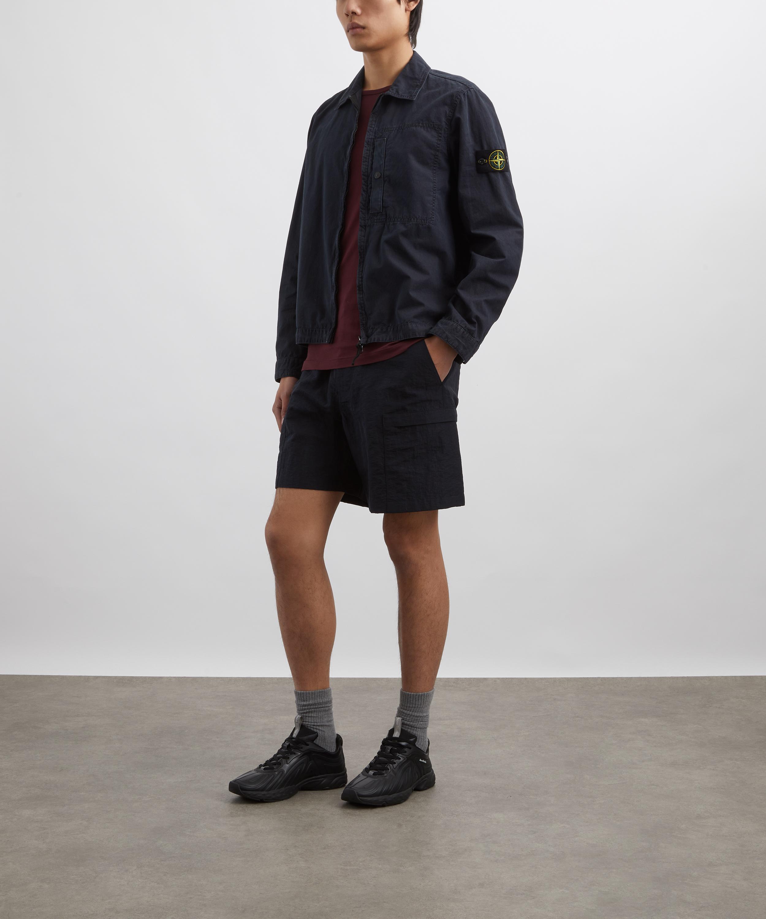 Stone Island - Navy Zipped Overshirt image number 1