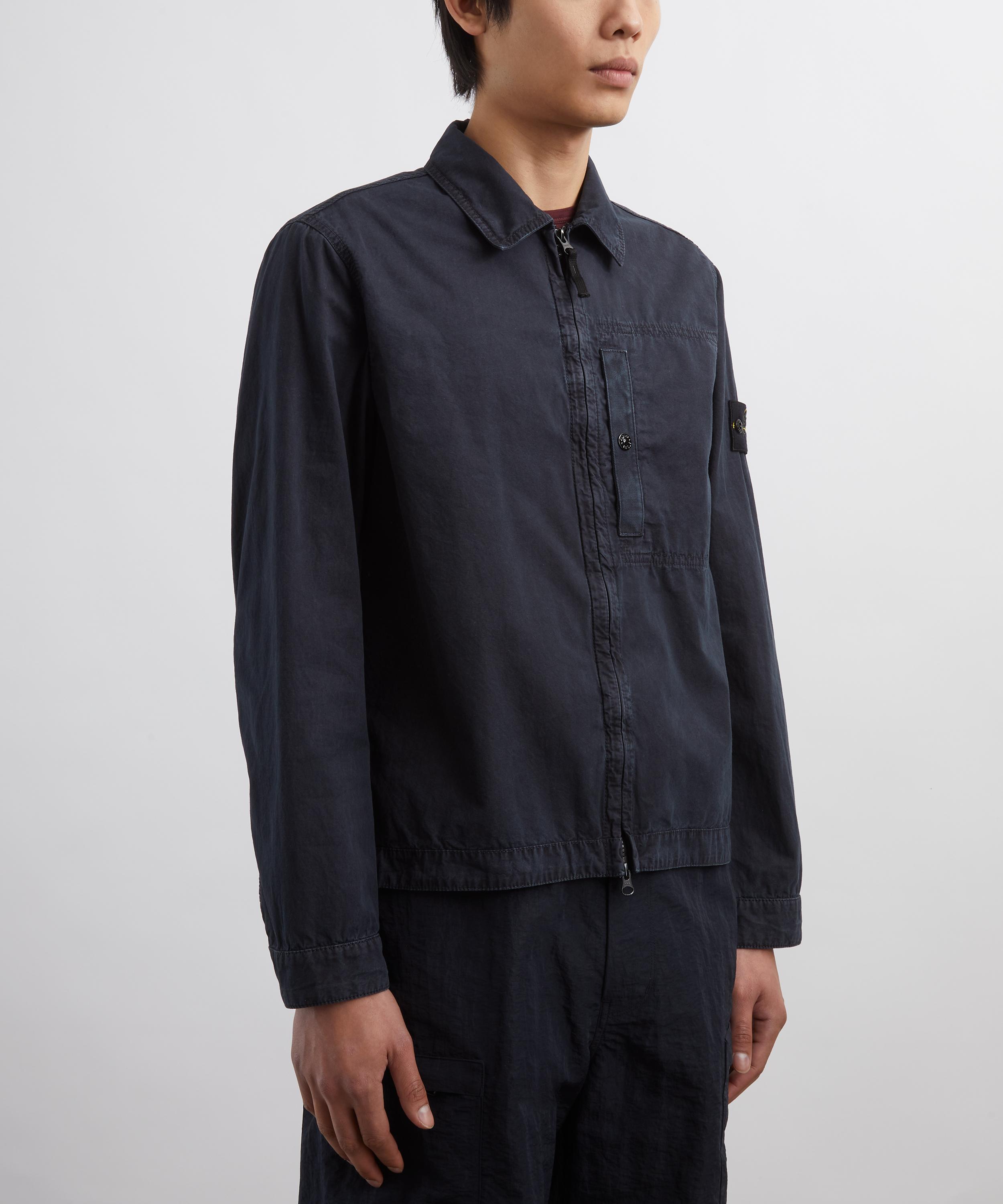 Stone Island - Navy Zipped Overshirt image number 2