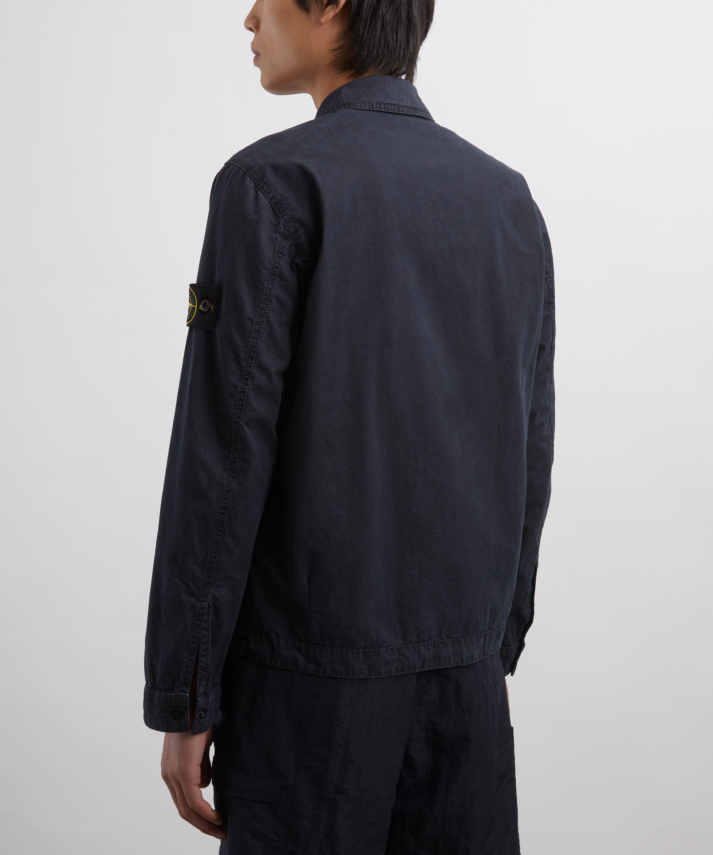 Stone Island - Navy Zipped Overshirt image number 3