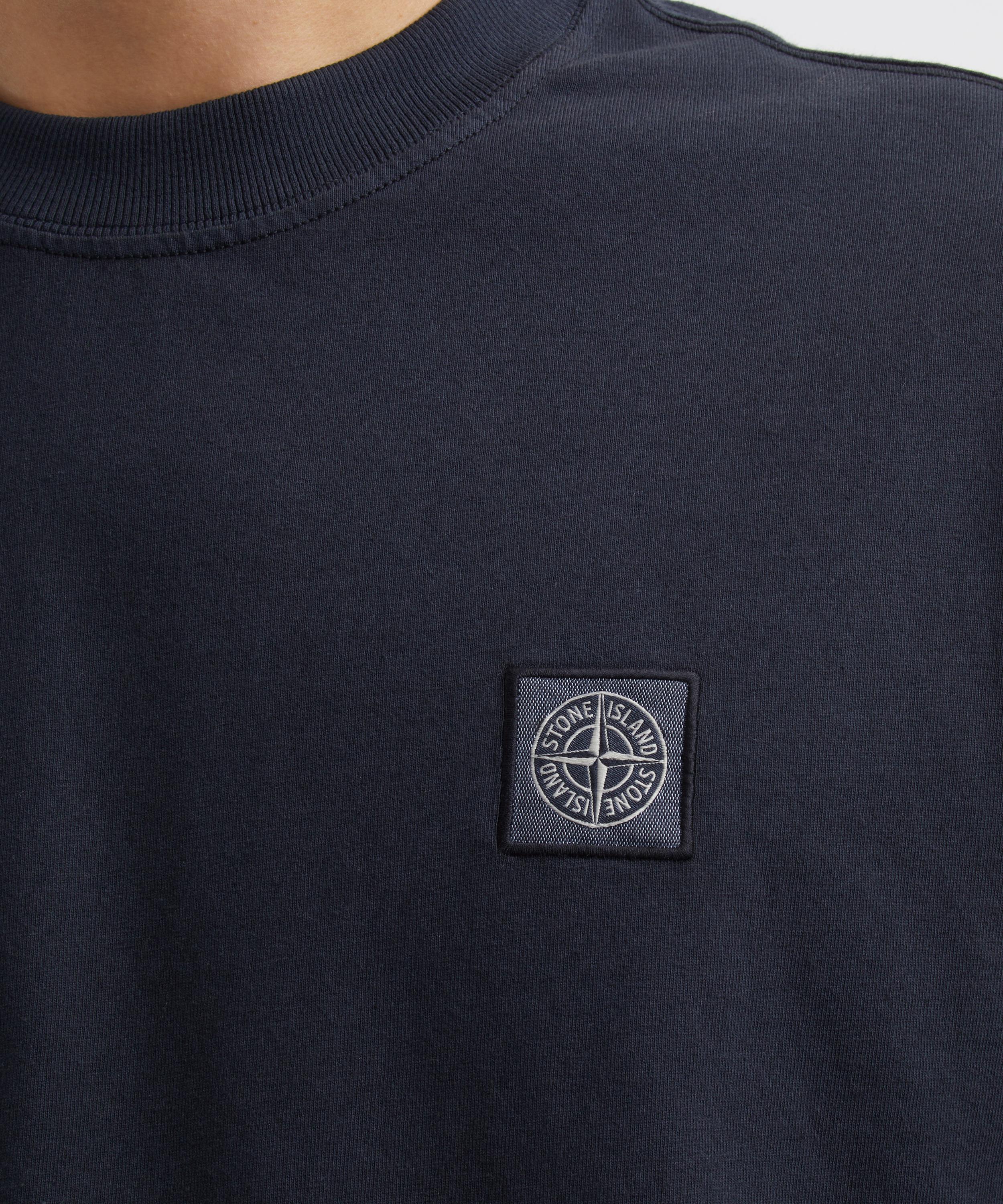 Stone Island - Slim Fit Compass Logo Patch T-Shirt image number 4