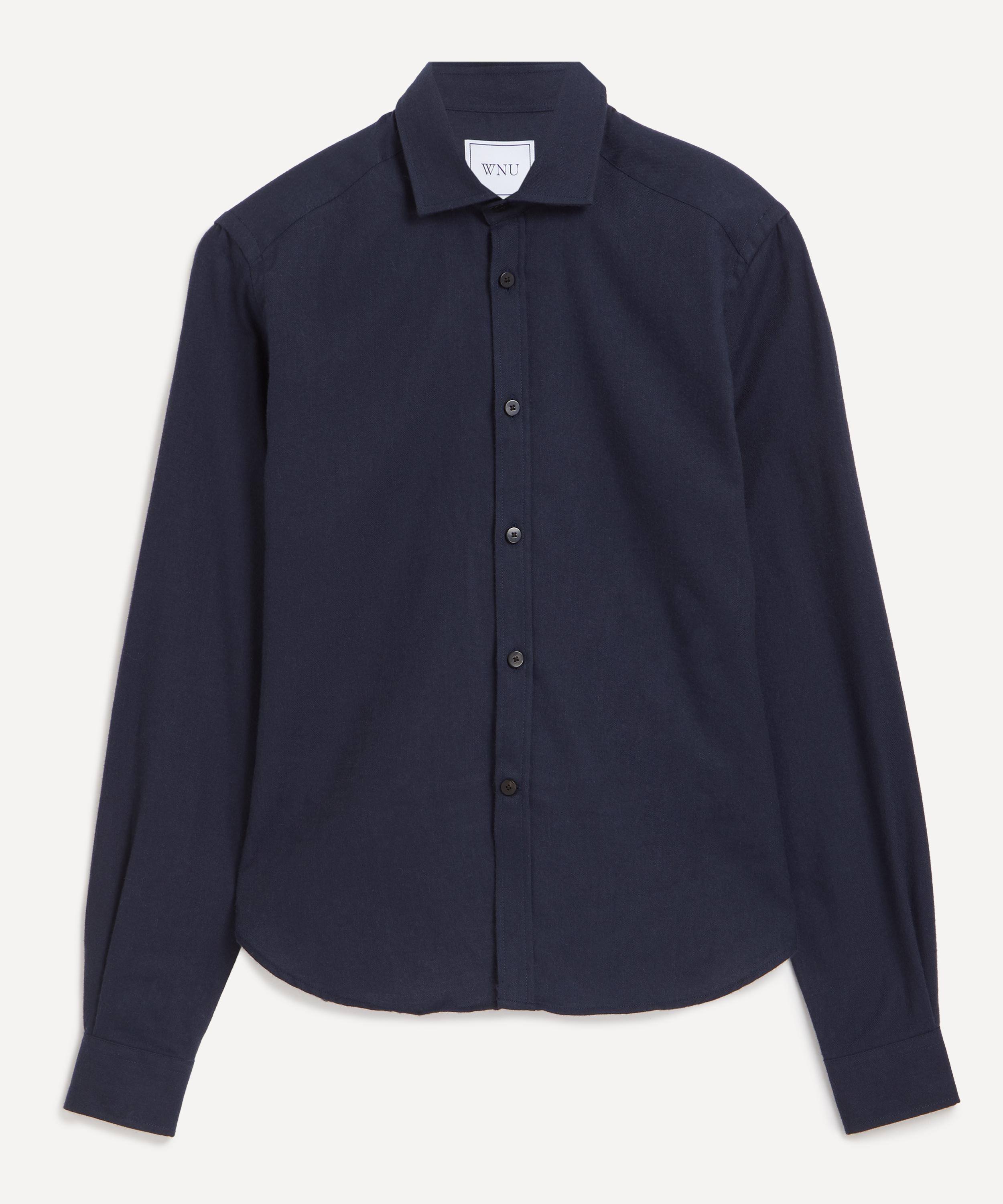 With Nothing Underneath - The Classic Brushed Navy Shirt image number 0