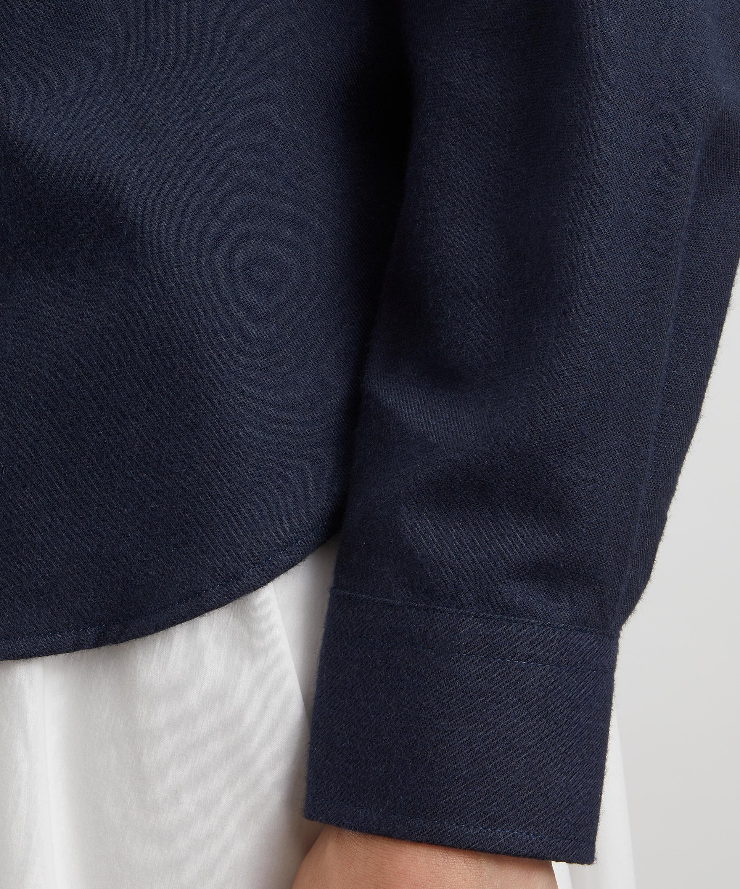 With Nothing Underneath - The Classic Brushed Navy Shirt image number 4