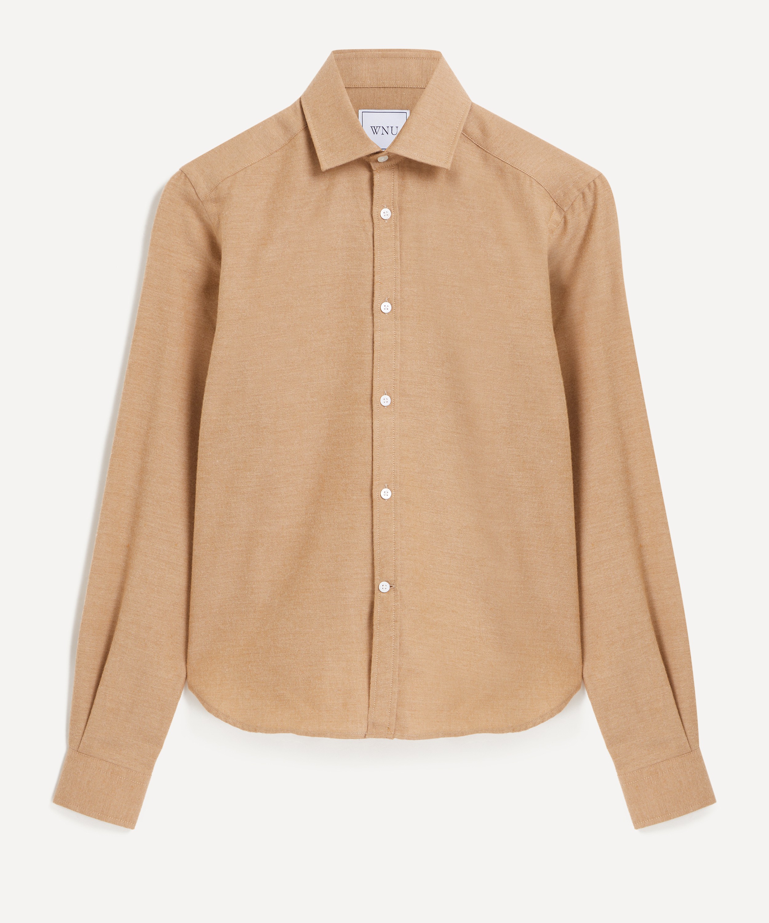 With Nothing Underneath - The Classic Brushed Caramel Shirt