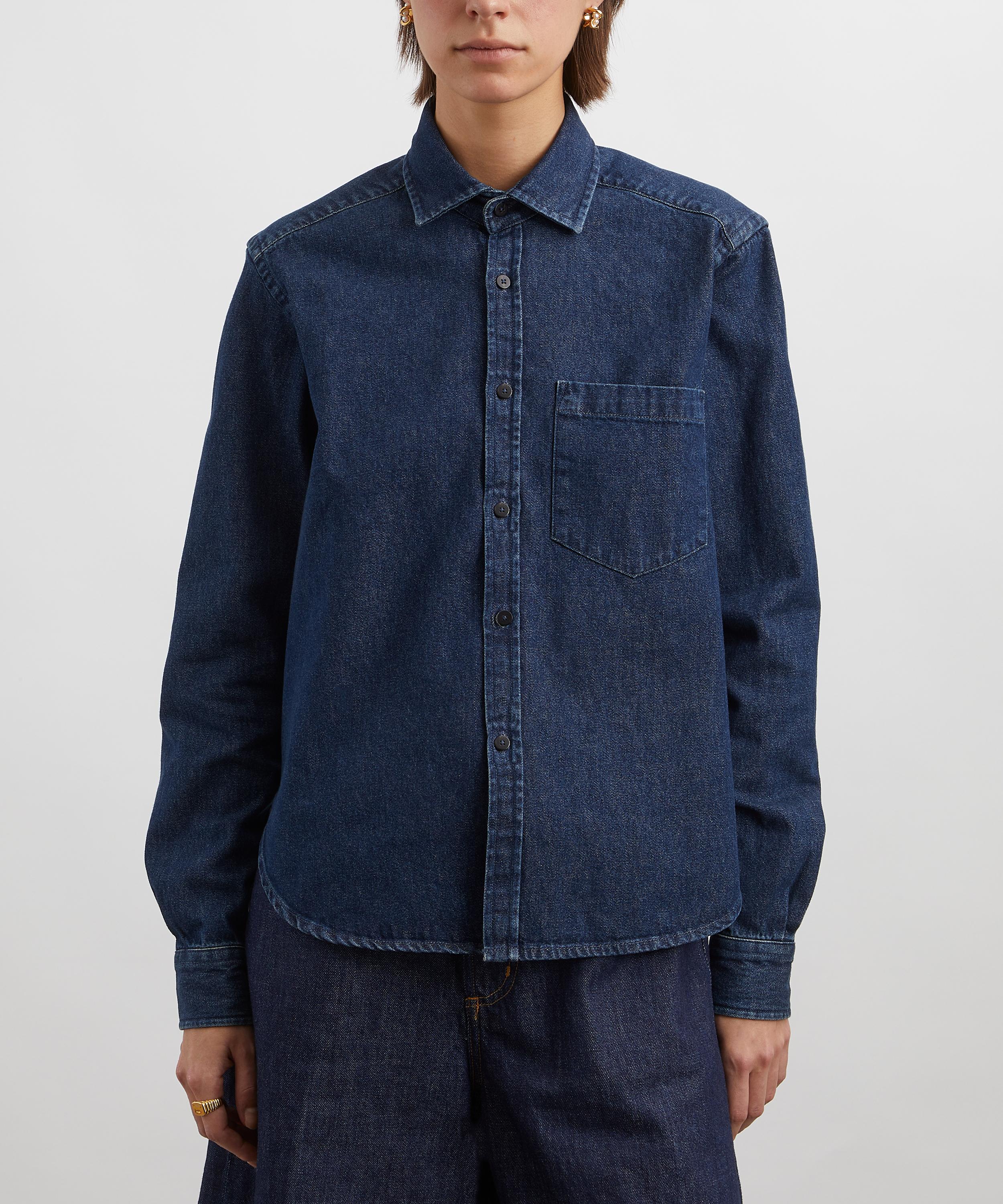 With Nothing Underneath - The Classic Denim Indigo Shirt image number 2