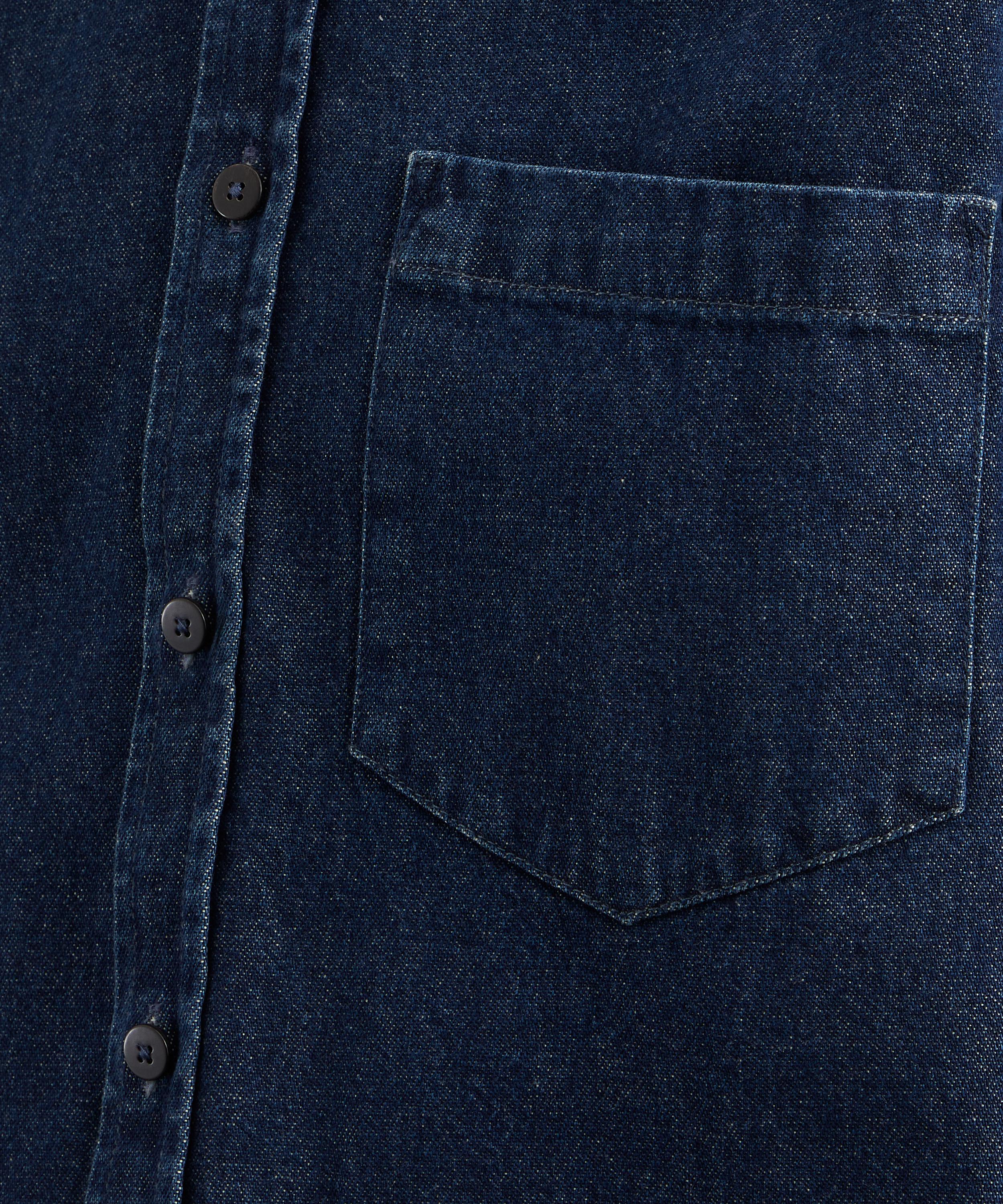 With Nothing Underneath - The Classic Denim Indigo Shirt image number 4