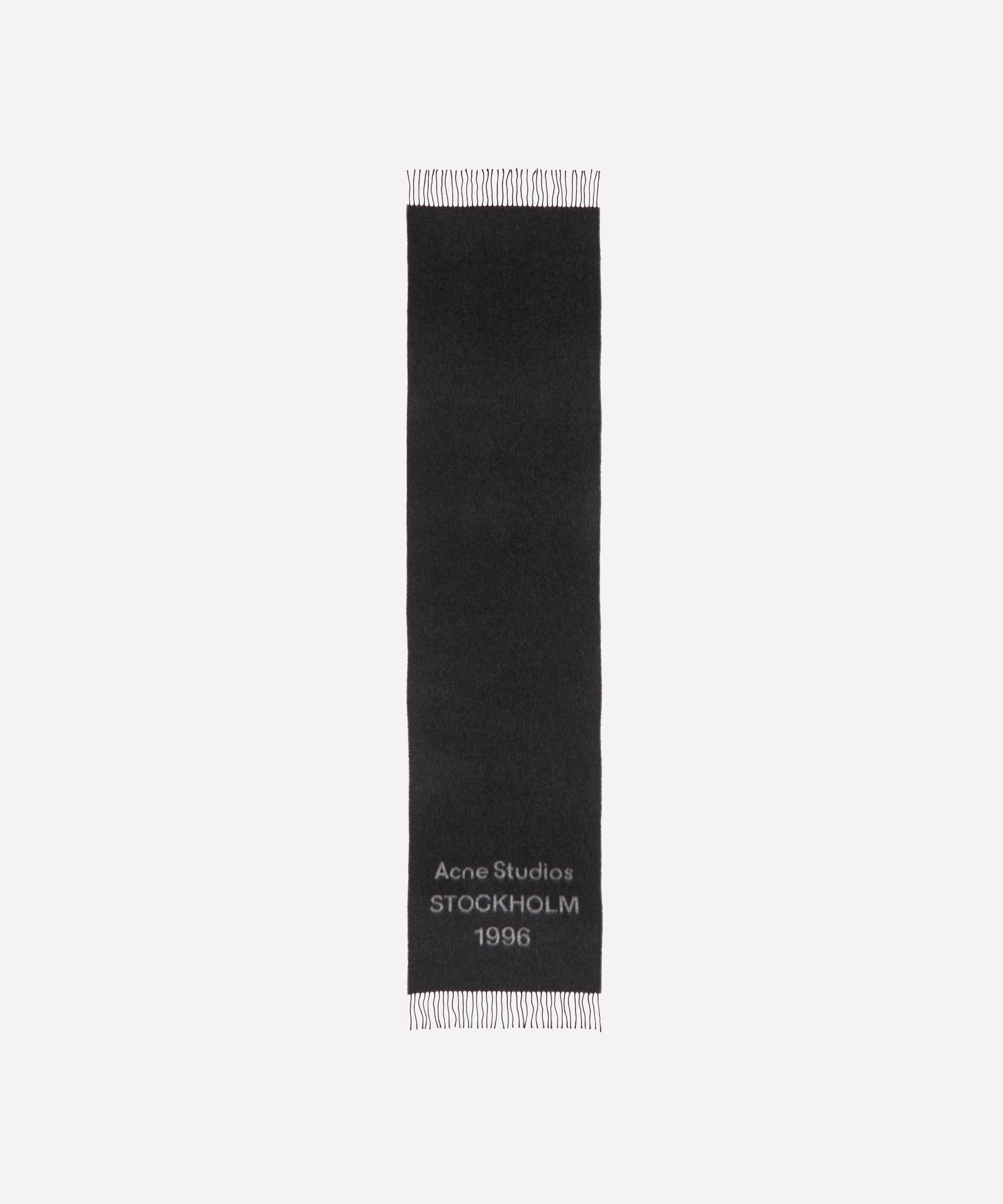 Acne Studios - Wool Logo Jacquard Scarf image number 0