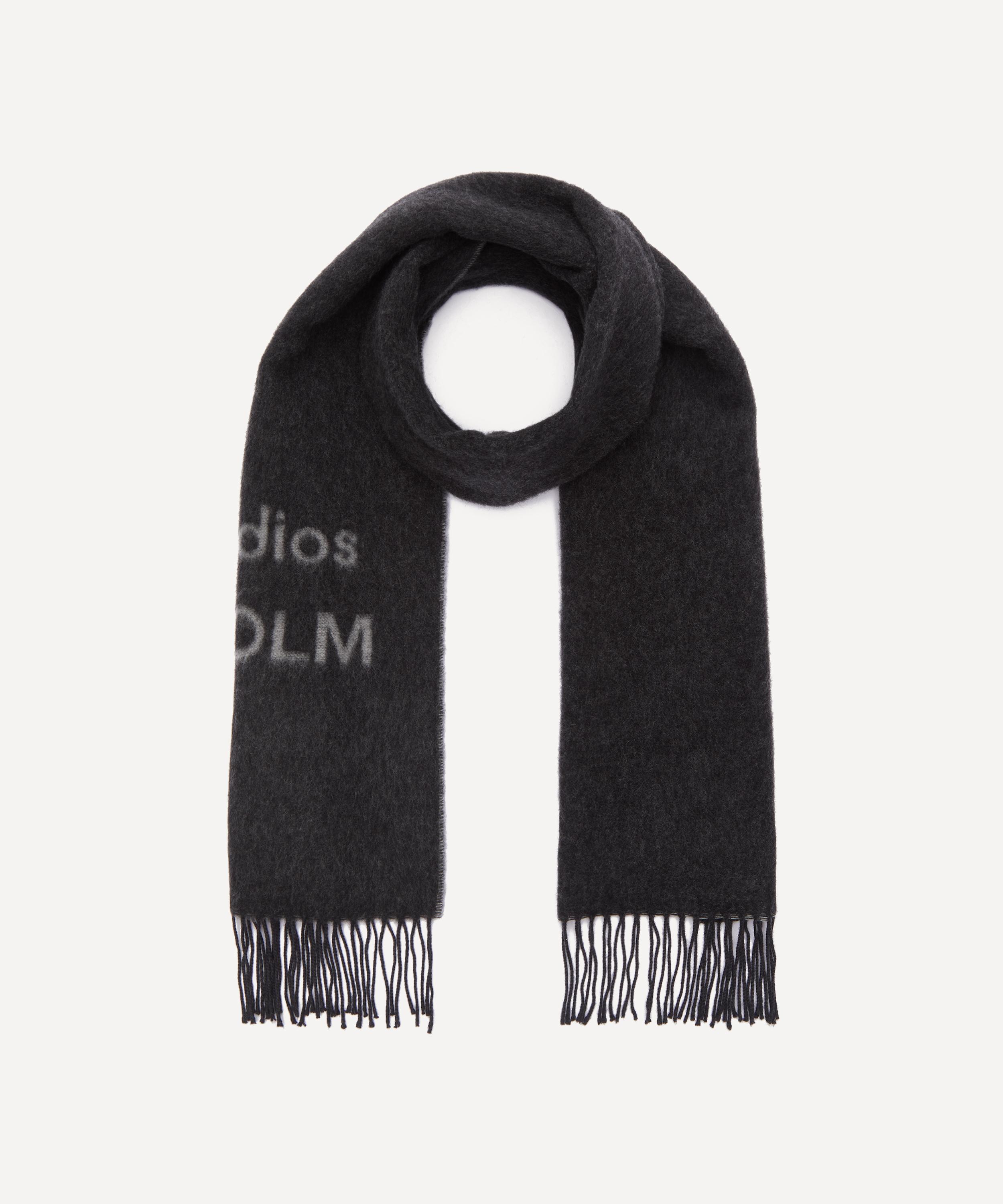 Acne Studios - Wool Logo Jacquard Scarf image number 1