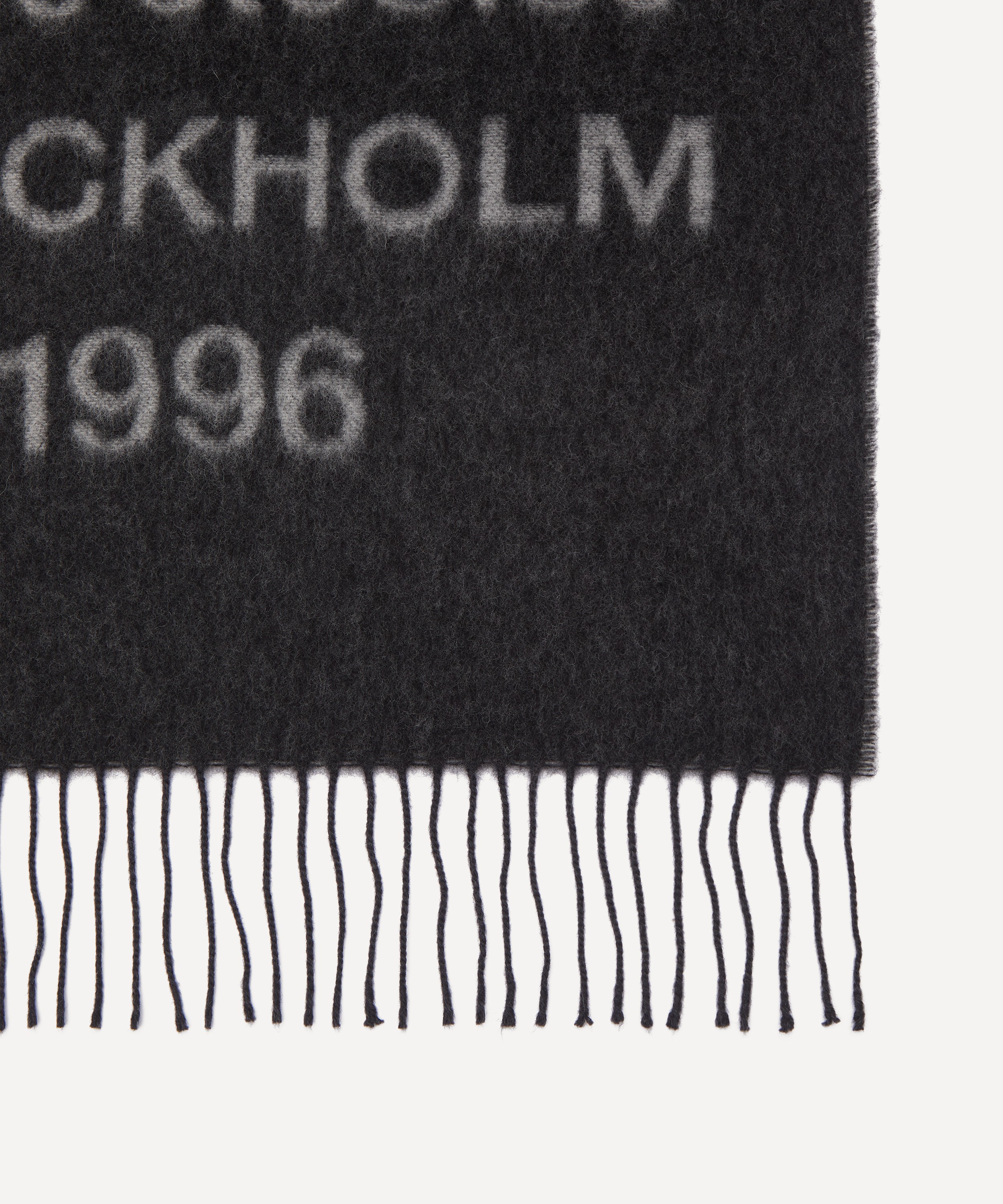 Acne Studios - Wool Logo Jacquard Scarf image number 2