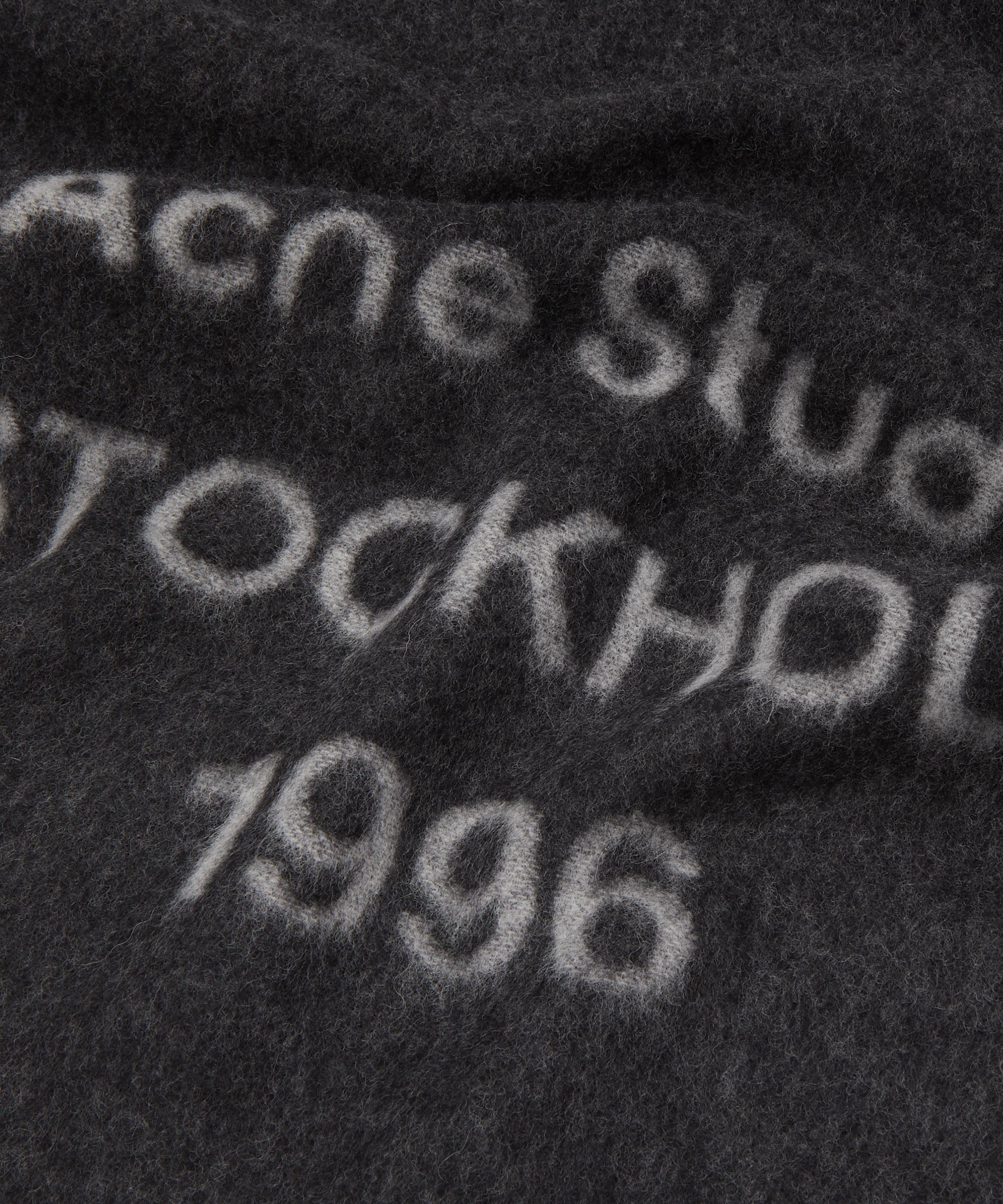 Acne Studios - Wool Logo Jacquard Scarf image number 3