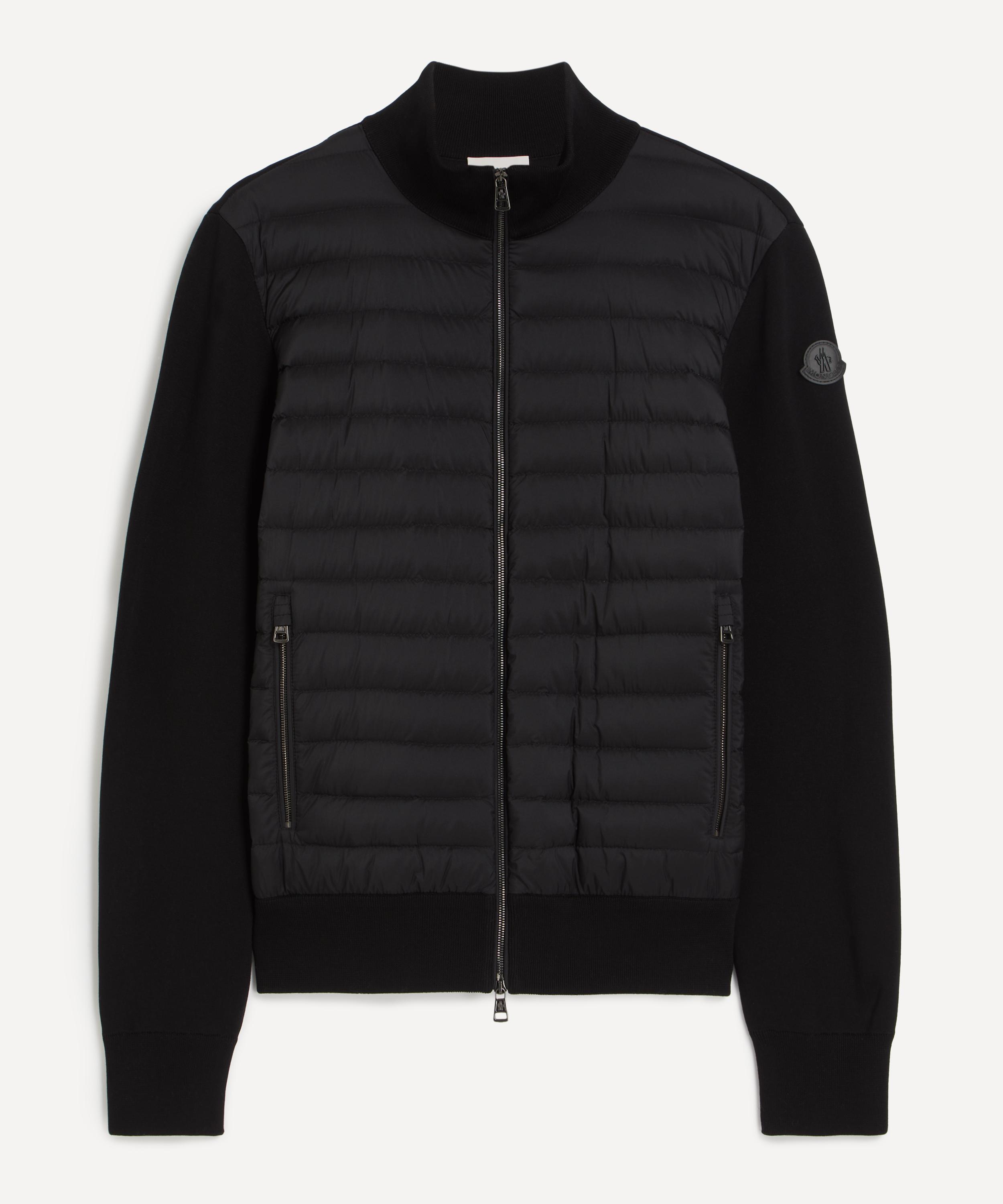 Moncler - Padded Crêpe Cotton Zip-Up Cardigan image number 0