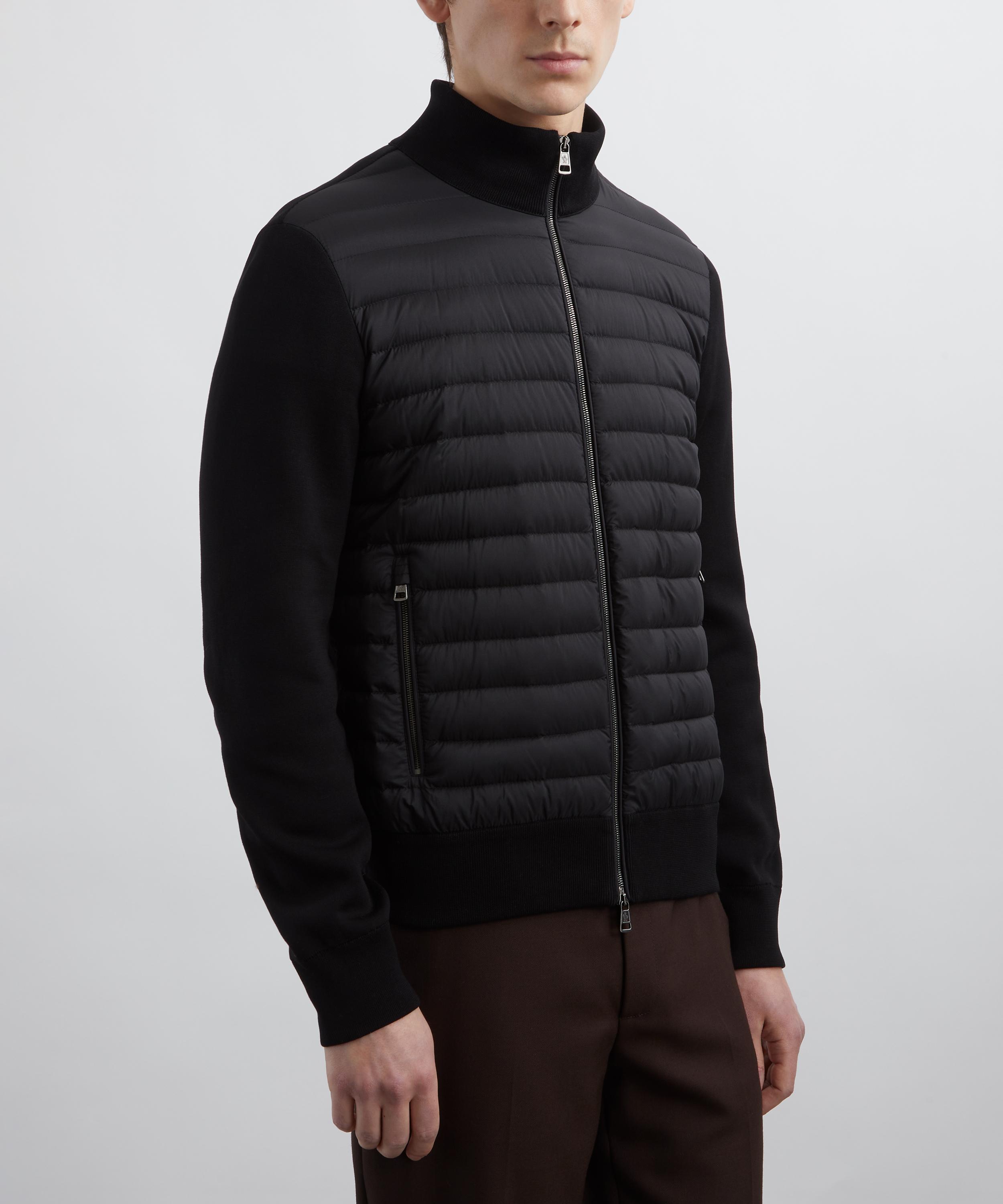 Moncler - Padded Crêpe Cotton Zip-Up Cardigan image number 2