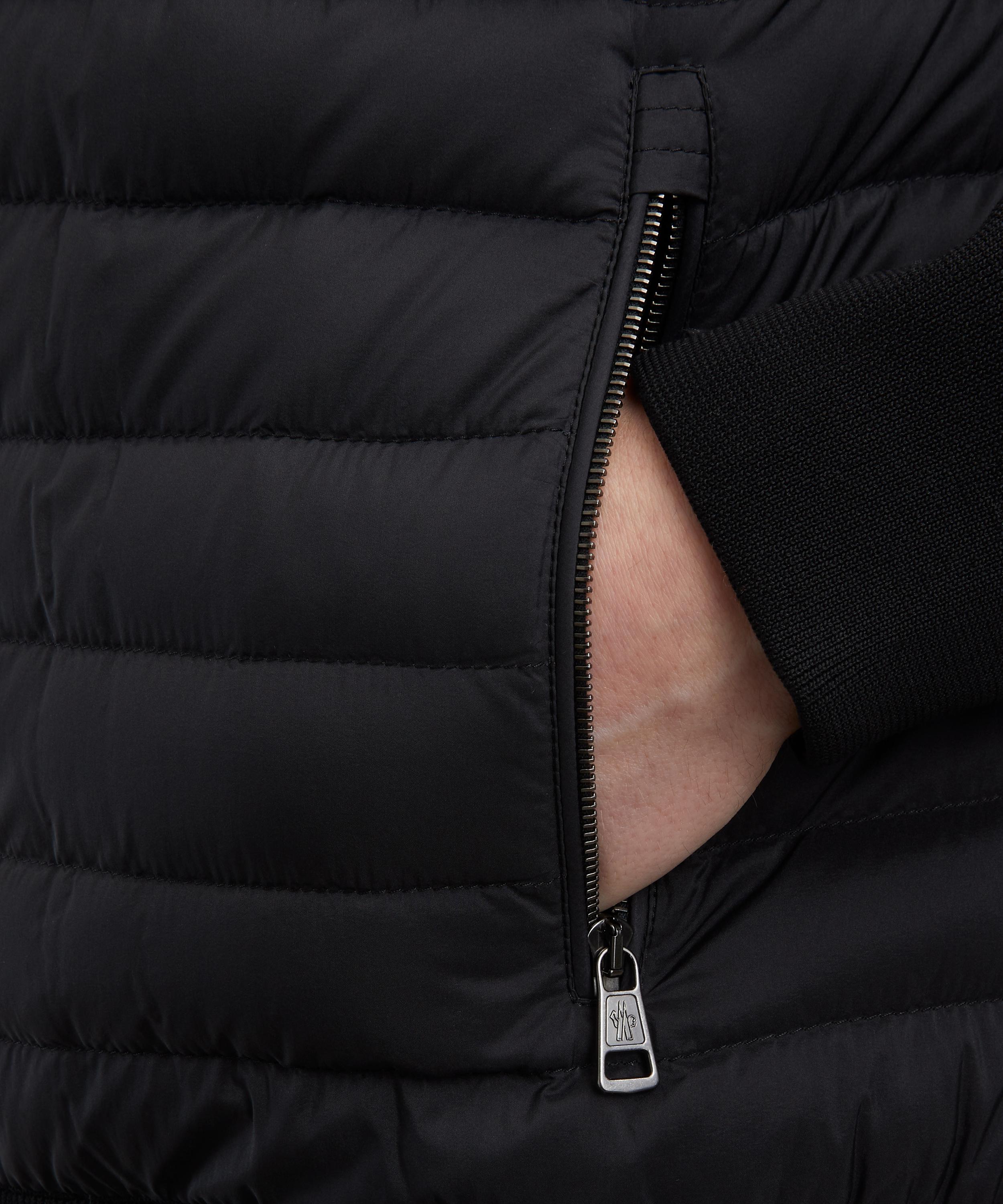 Moncler - Padded Crêpe Cotton Zip-Up Cardigan image number 4