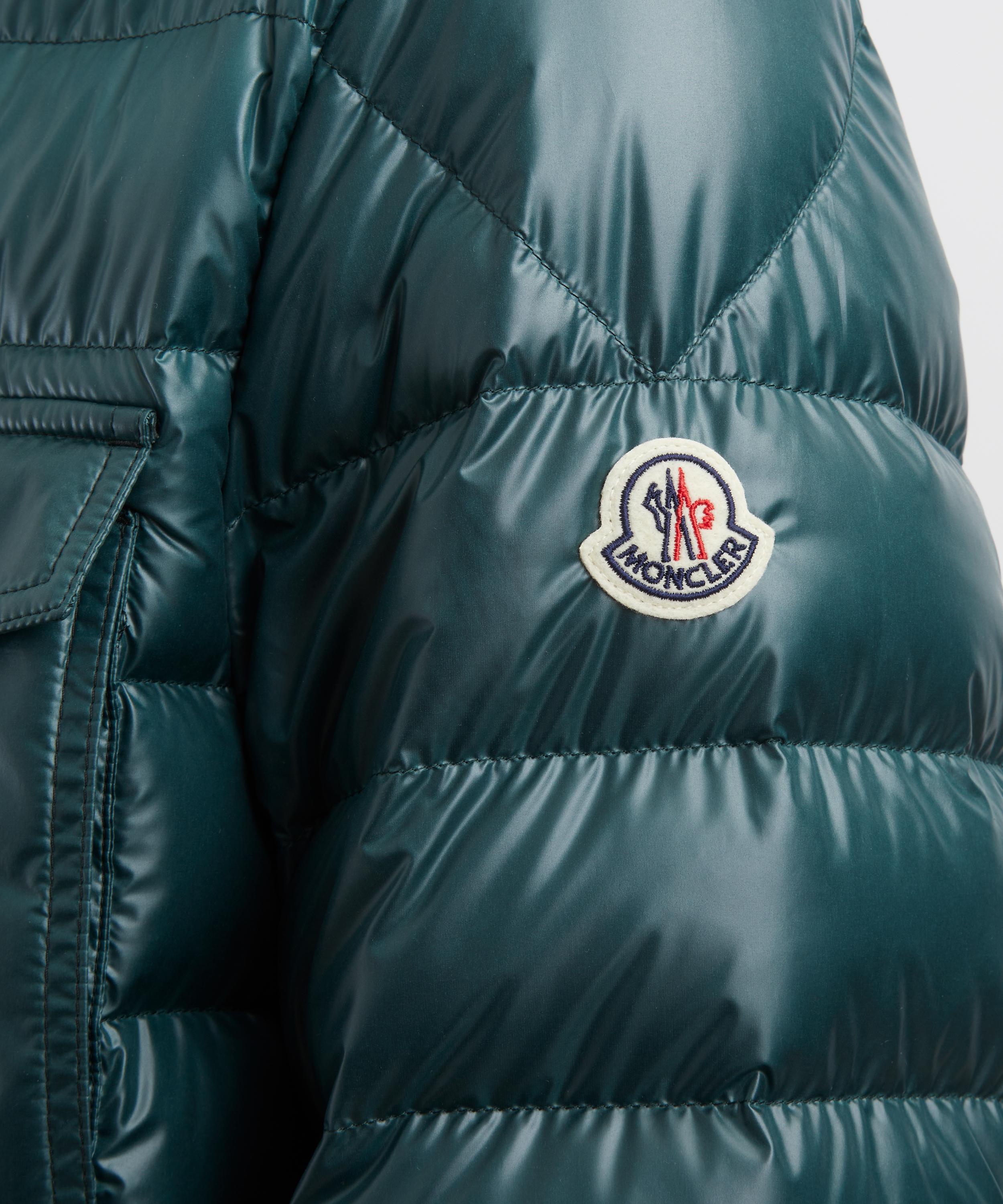 Moncler - Dark Green Chamberly Down Shirt Jacket image number 4