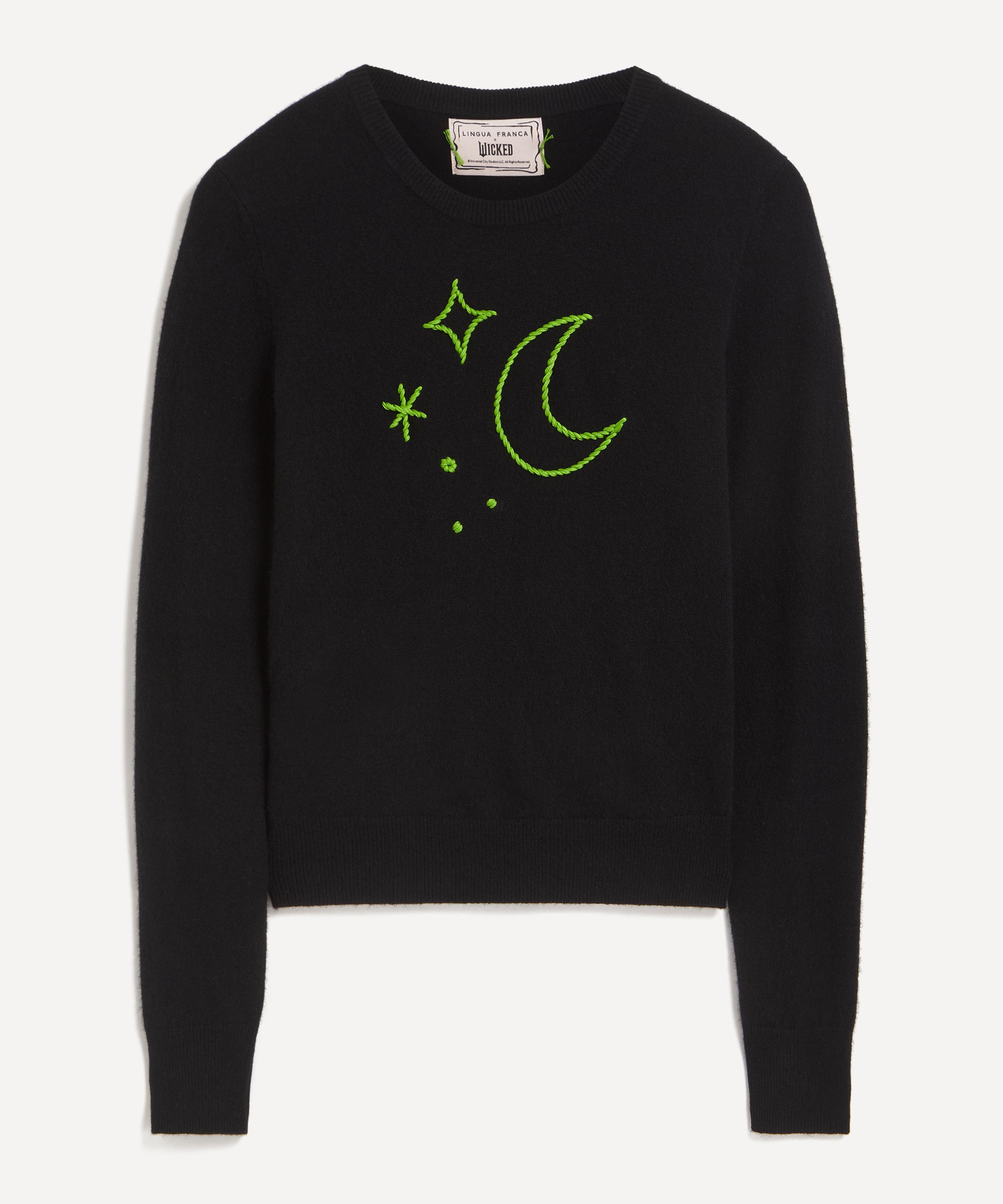 Lingua Franca - Elphaba Motif Cashmere Jumper image number 0