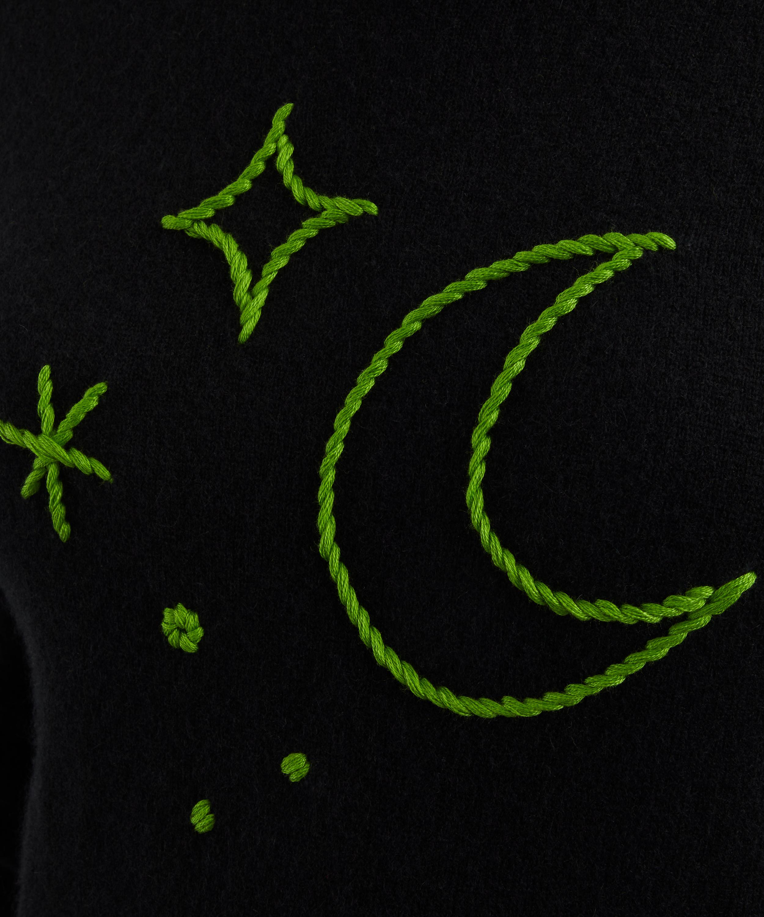 Lingua Franca - Elphaba Motif Cashmere Jumper image number 4