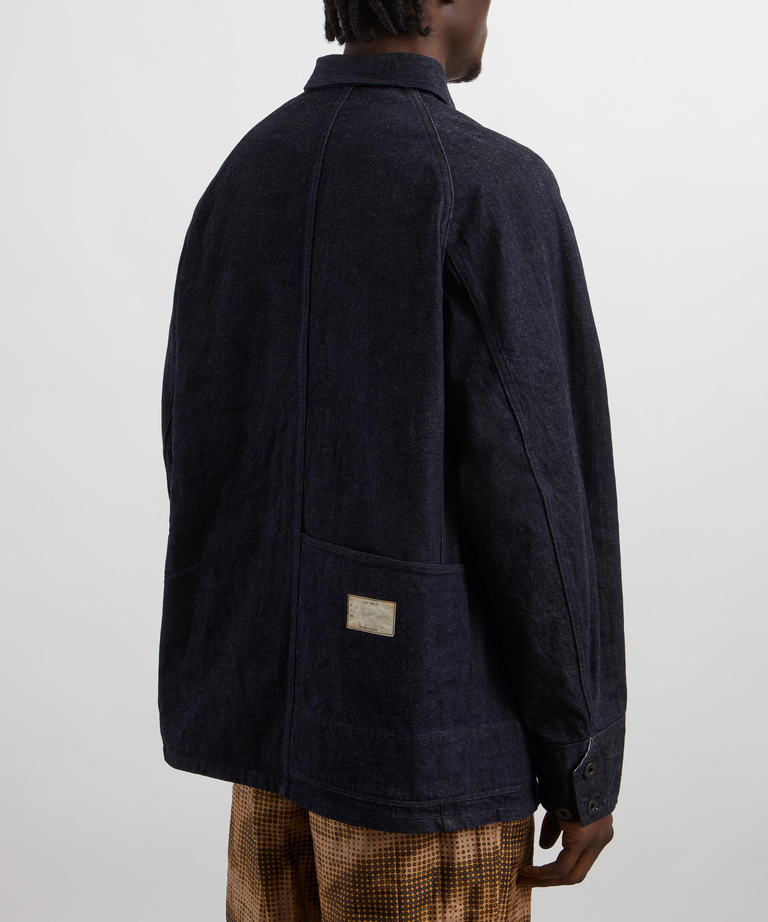 Kapital - 12oz Denim CACTUS Coverall BLK Thread Jacket image number 3