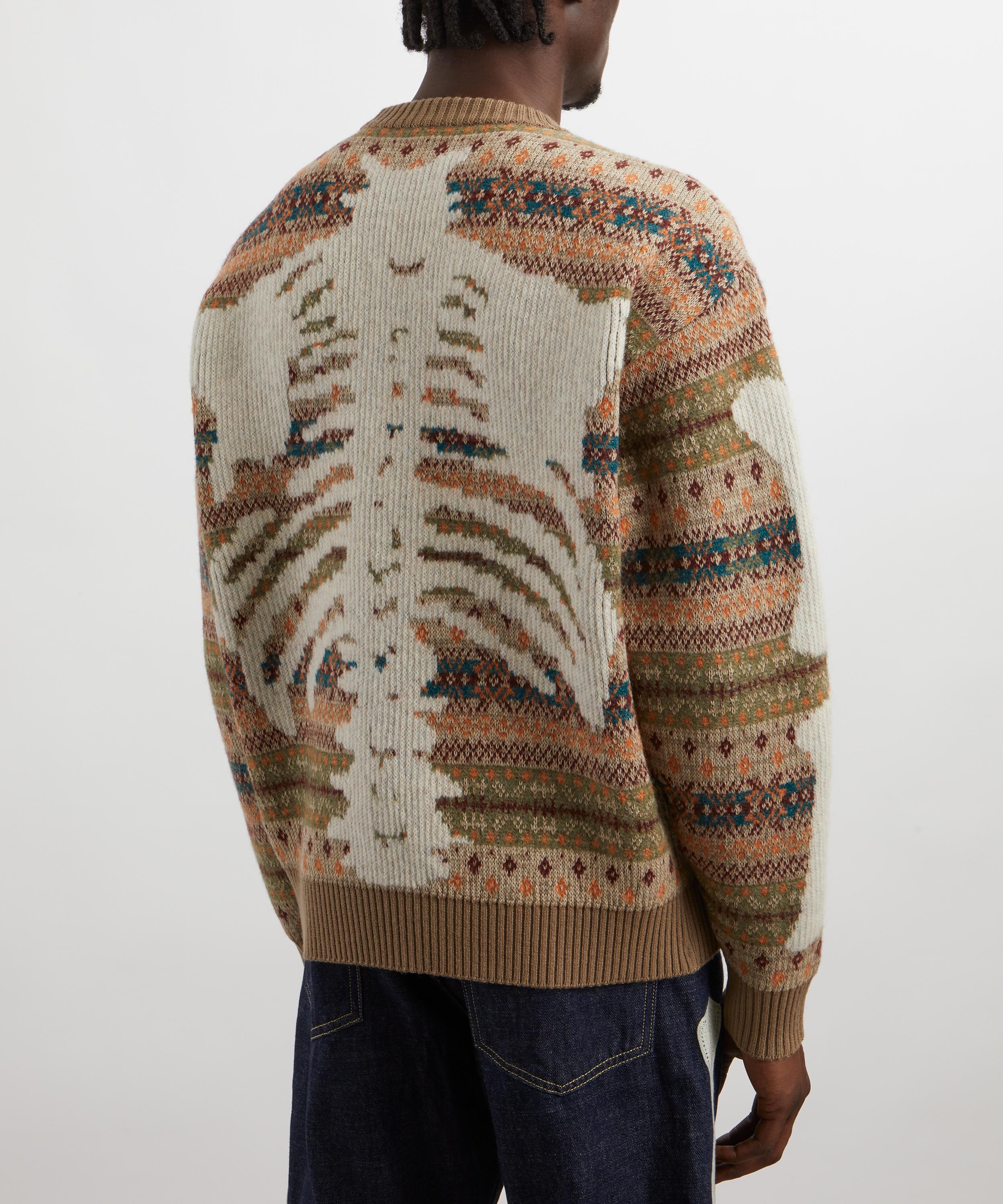 Kapital - 7G Wool Fair Isle BONE Jumper image number 3