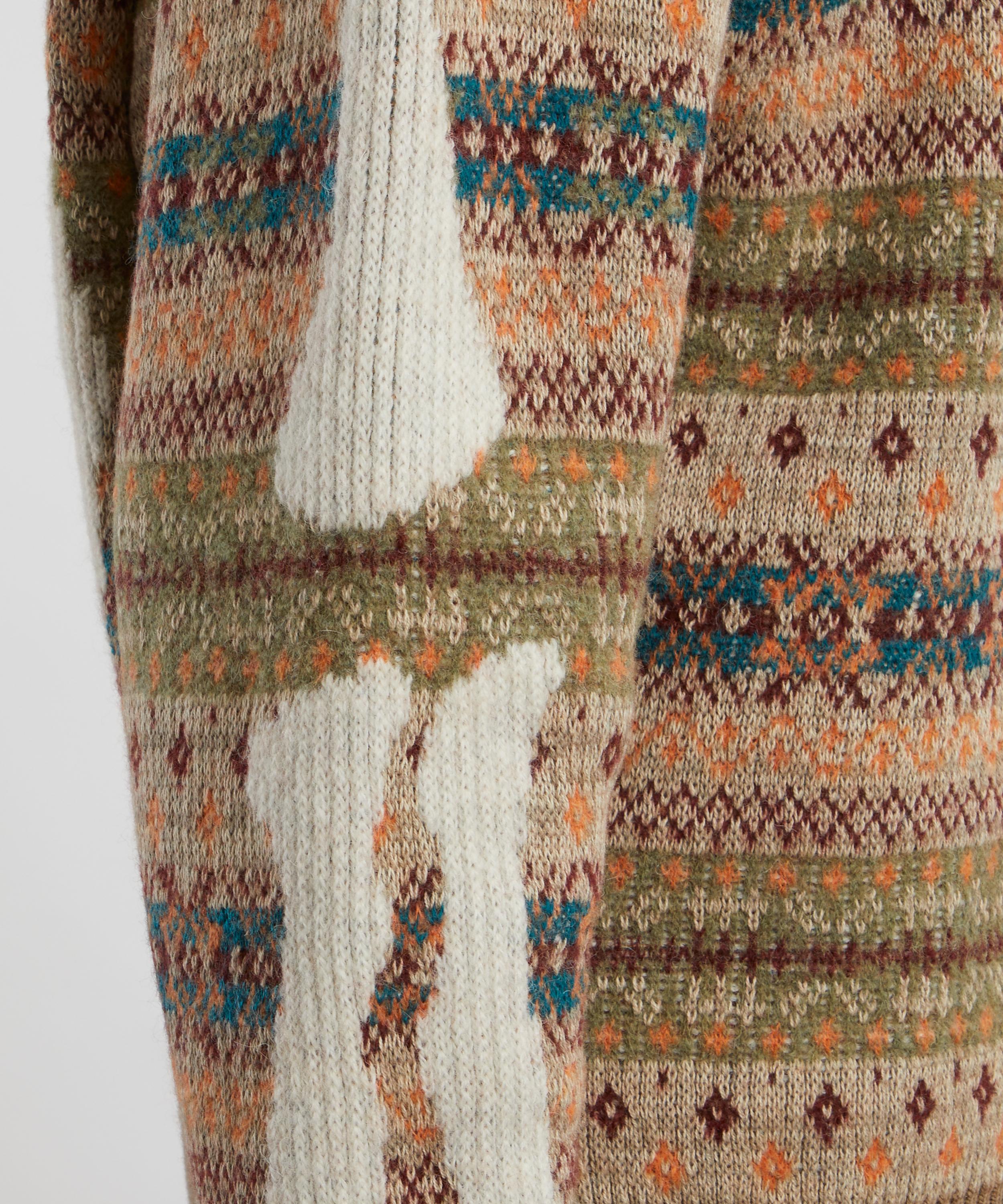 Kapital - 7G Wool Fair Isle BONE Jumper image number 4