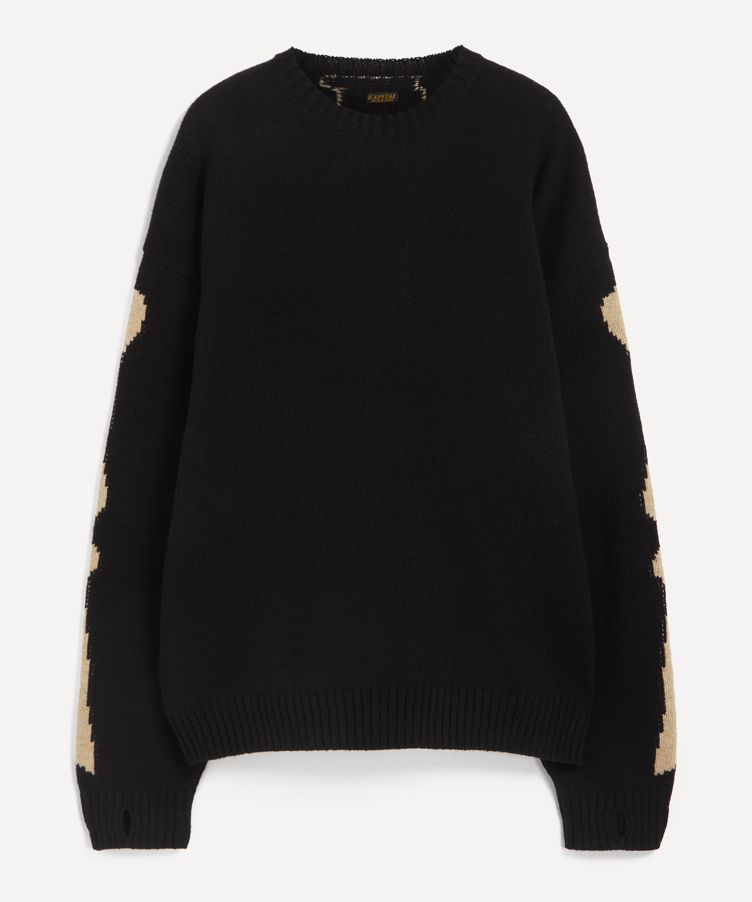 Kapital - 5G Wool BONE Crew Jumper image number 0