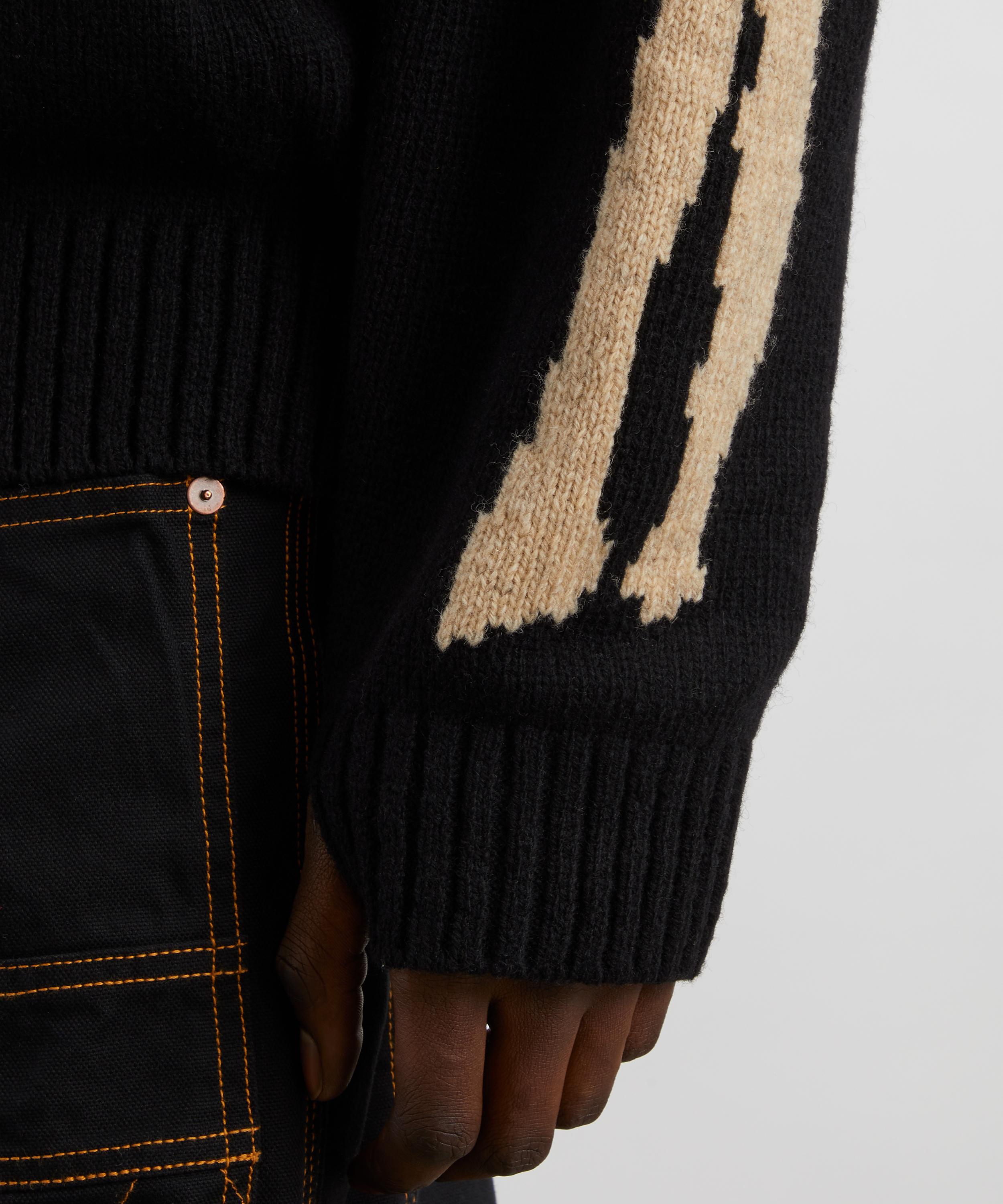 Kapital - 5G Wool BONE Crew Jumper image number 4