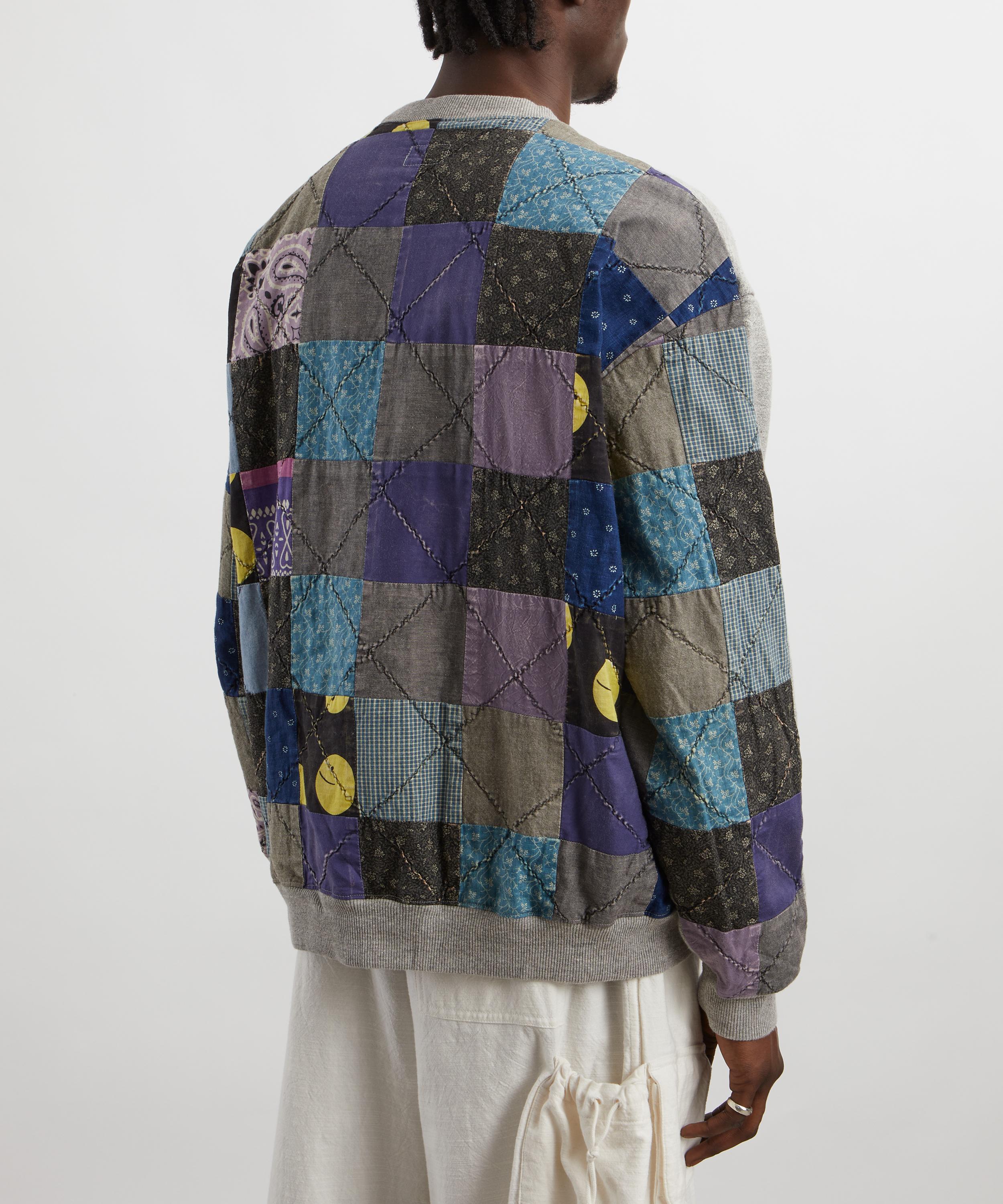 Kapital - Top SWT Knit x PROFILE RAINBOWY QUILT Sweatshirt image number 3