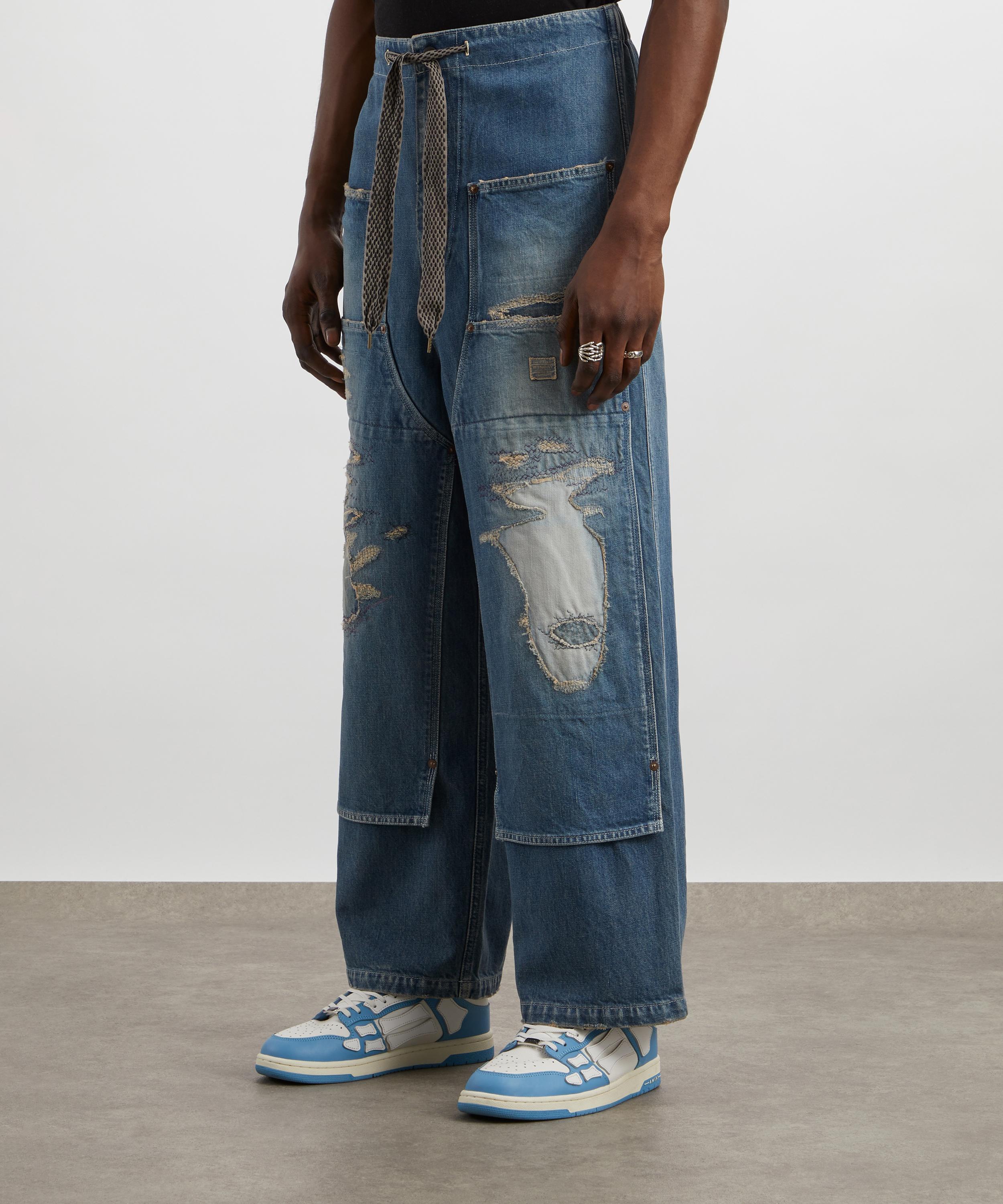 Kapital - Denim W-Knee Easy Baggy 14oz Denim Jeans image number 2