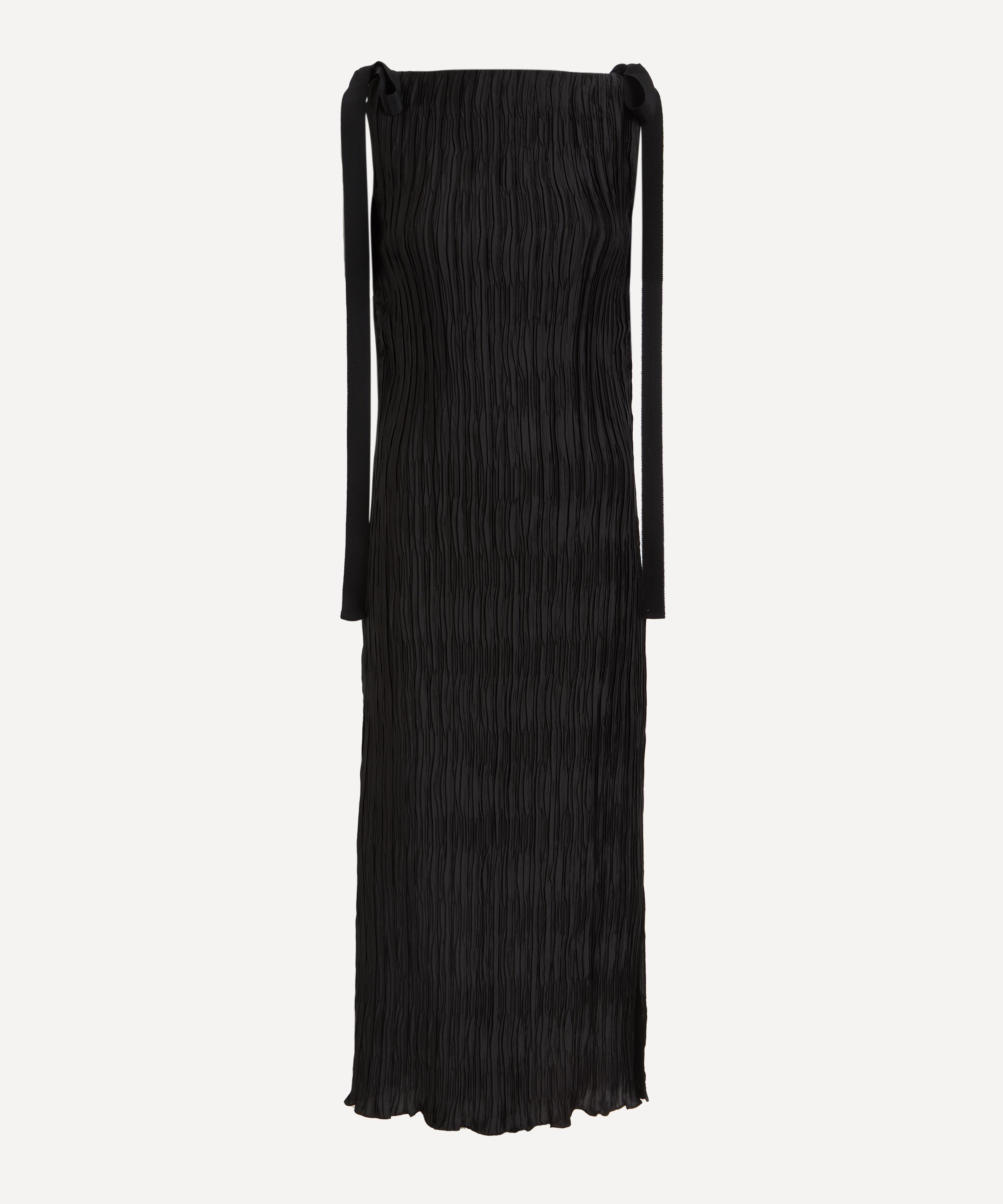 Anna October - Renée Plissé Satin Maxi Dress