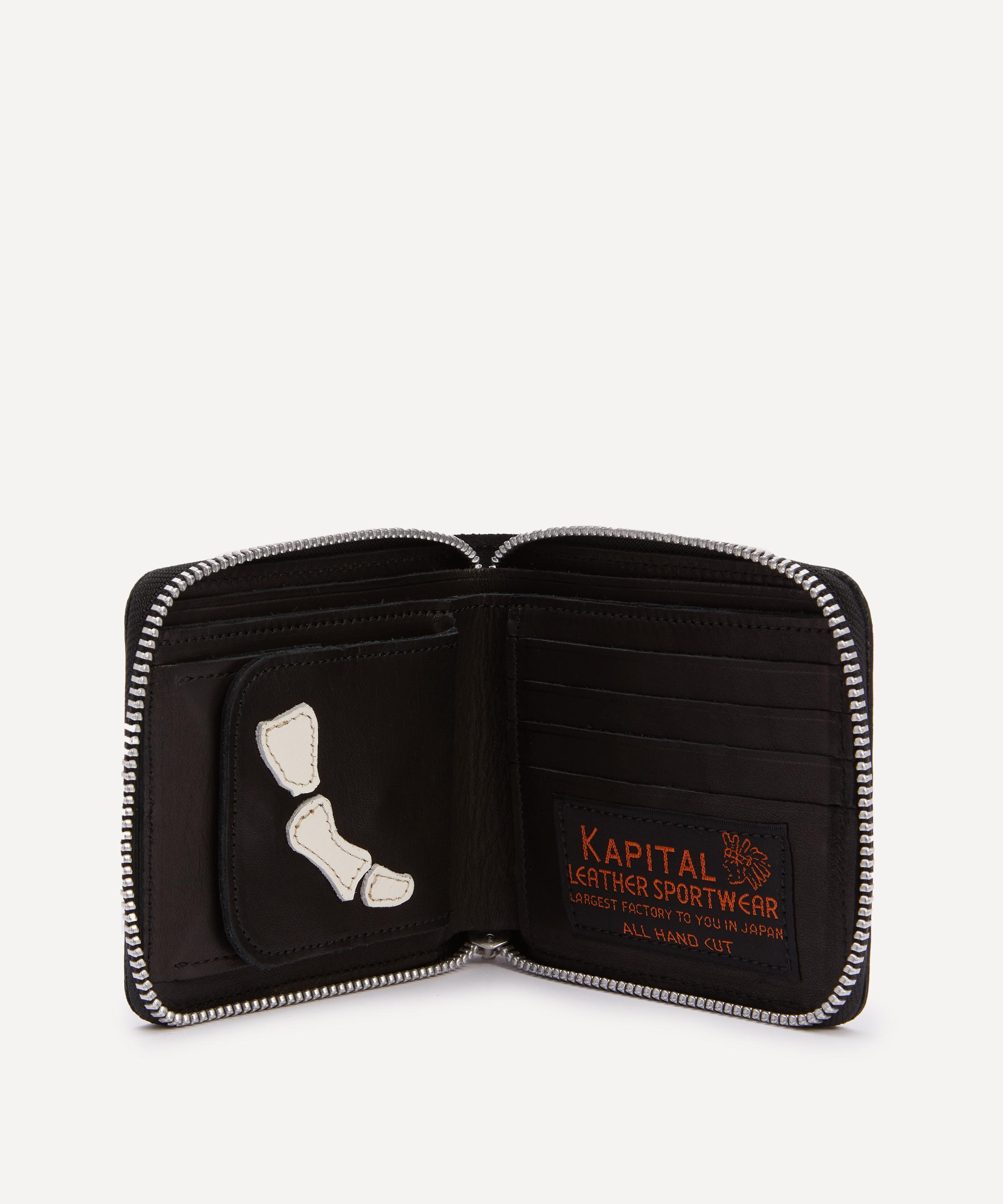 Kapital - Thumps-Up Bone Hand Zip Wallet image number 4