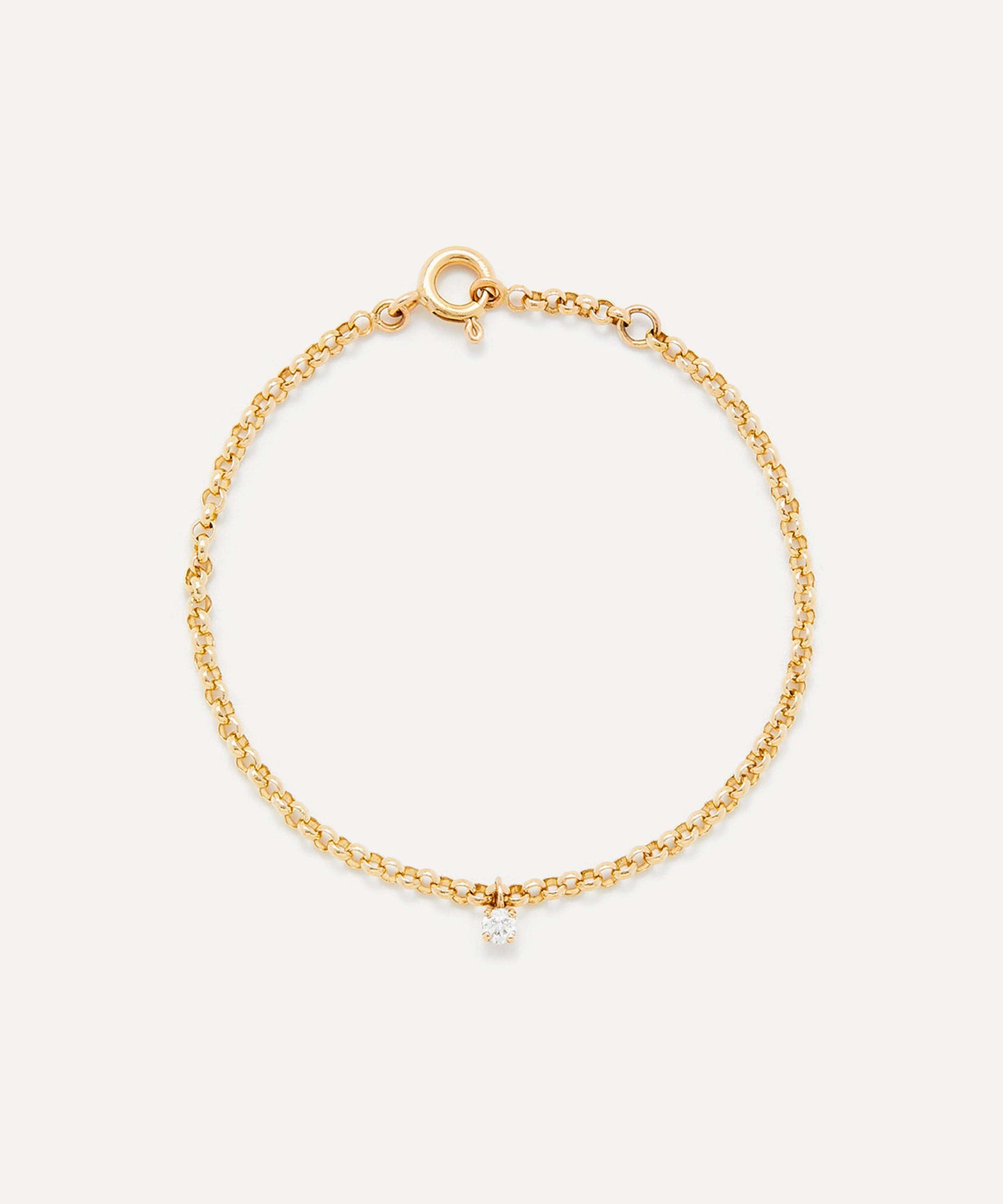Yvonne L&eacute;on - 18ct Gold Floating Diamond Chain Bracelet
