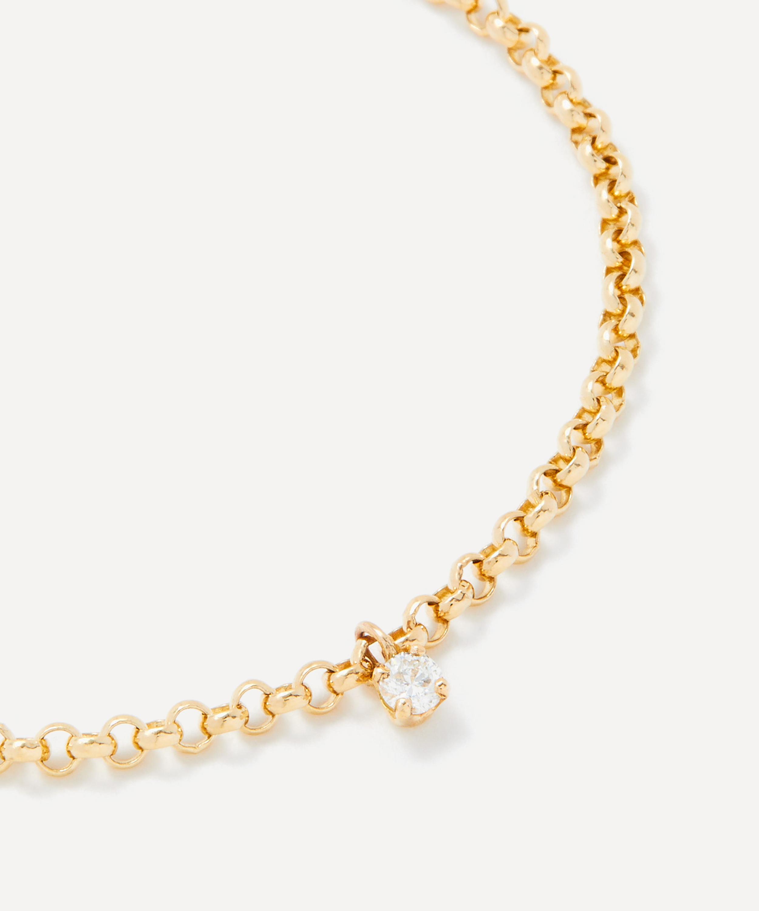 Yvonne L&eacute;on - 18ct Gold Floating Diamond Chain Bracelet image number 2