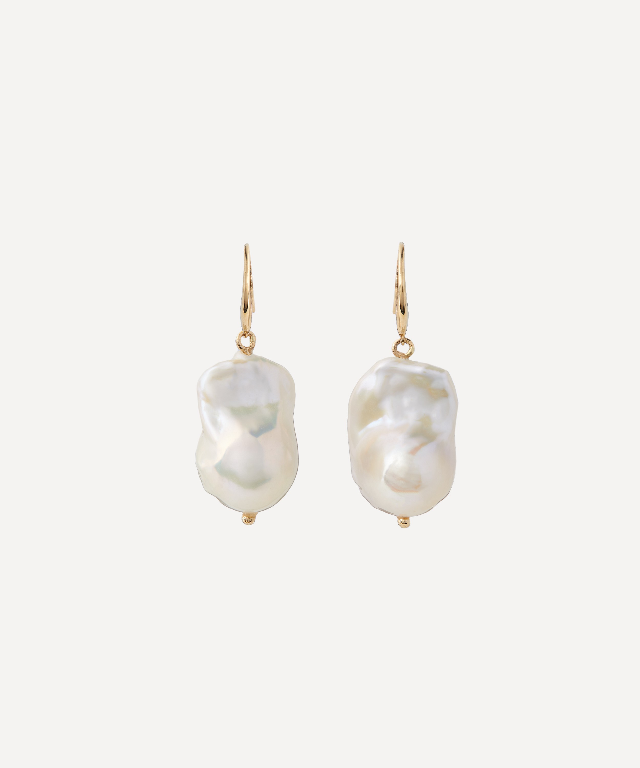 Mateo - 14ct Gold Baroque Pearl Drop Earrings image number 0