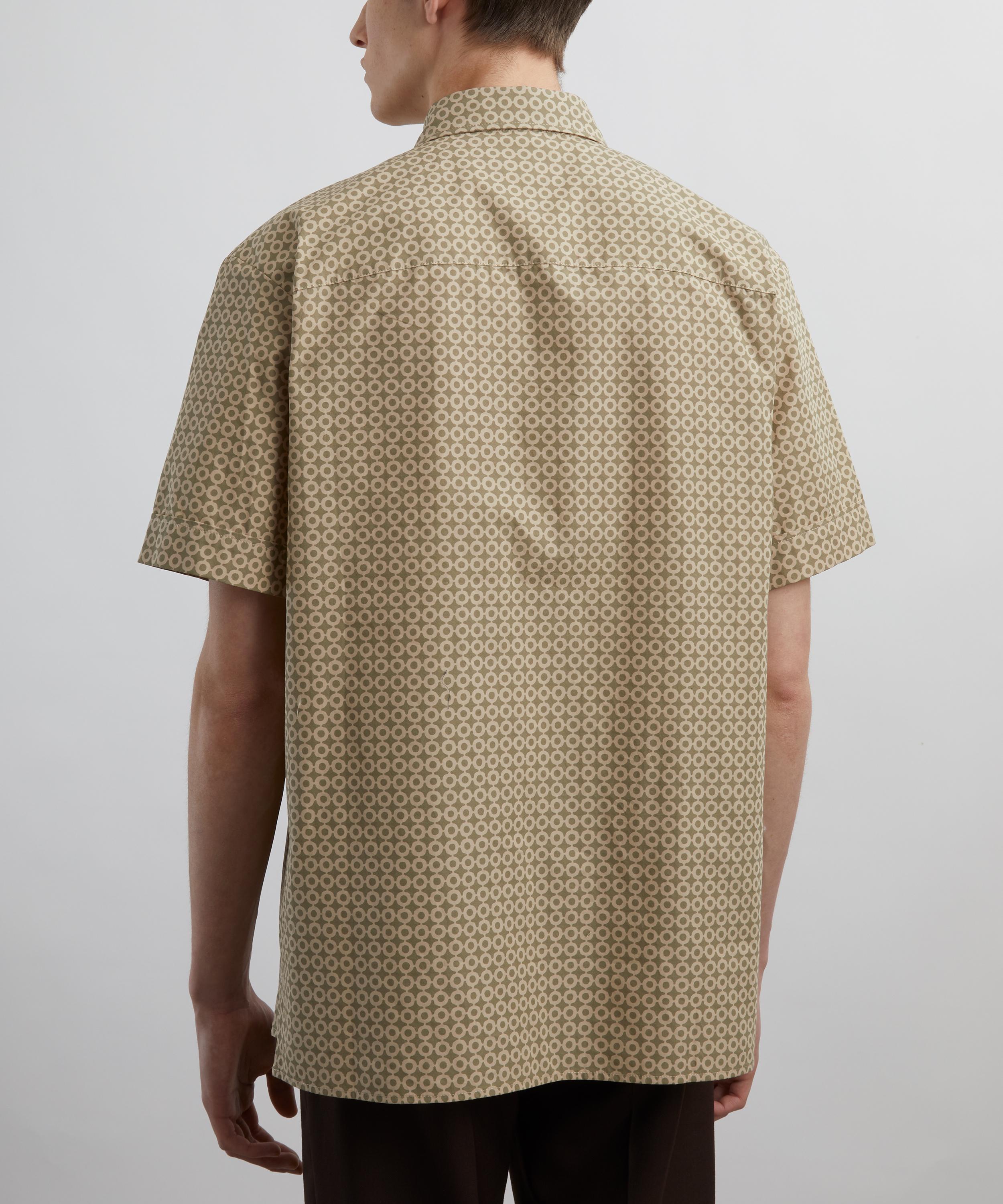 A.P.C. - Ross Taupe Geometric Short-Sleeve Shirt        image number 3