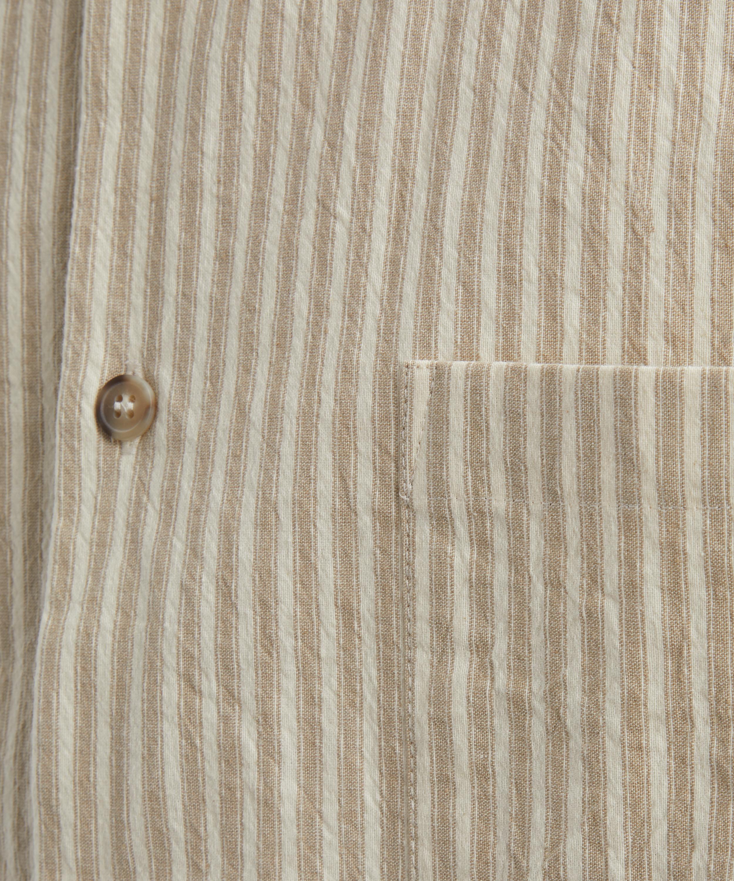 A.P.C. - Malo Beige Stripe Overshirt image number 4