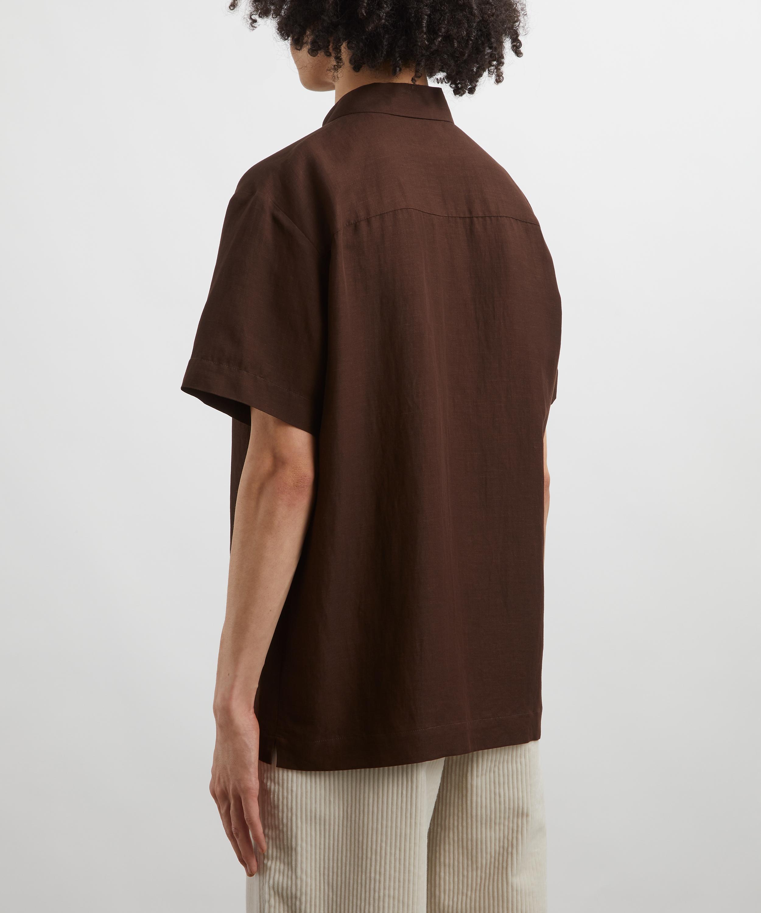 A.P.C. - Brown Roy Linen-Blend Shirt image number 3