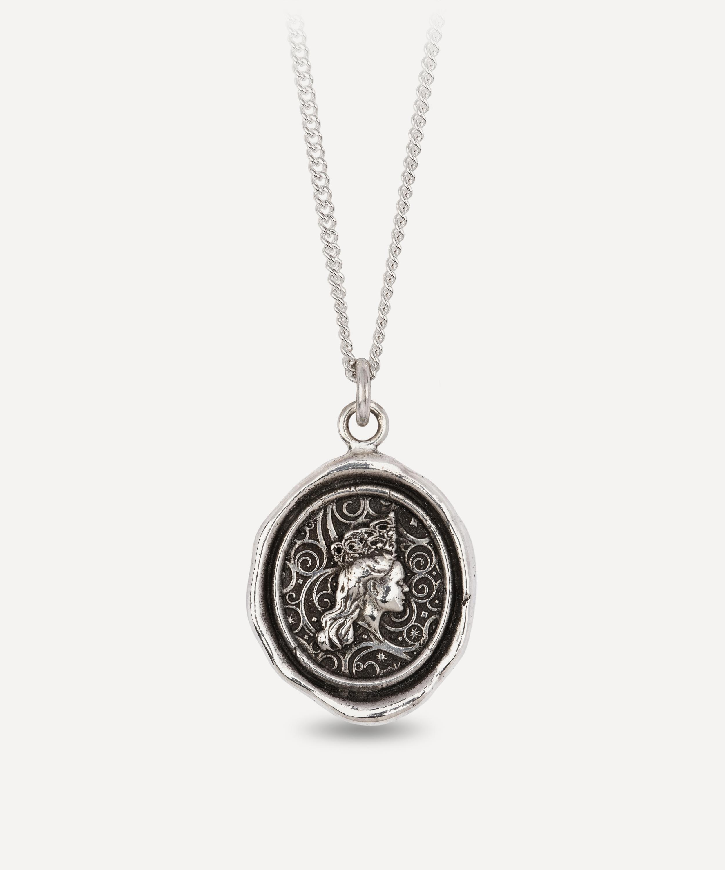 Pyrrha - Sterling Silver Glinda Talisman Pendant Necklace