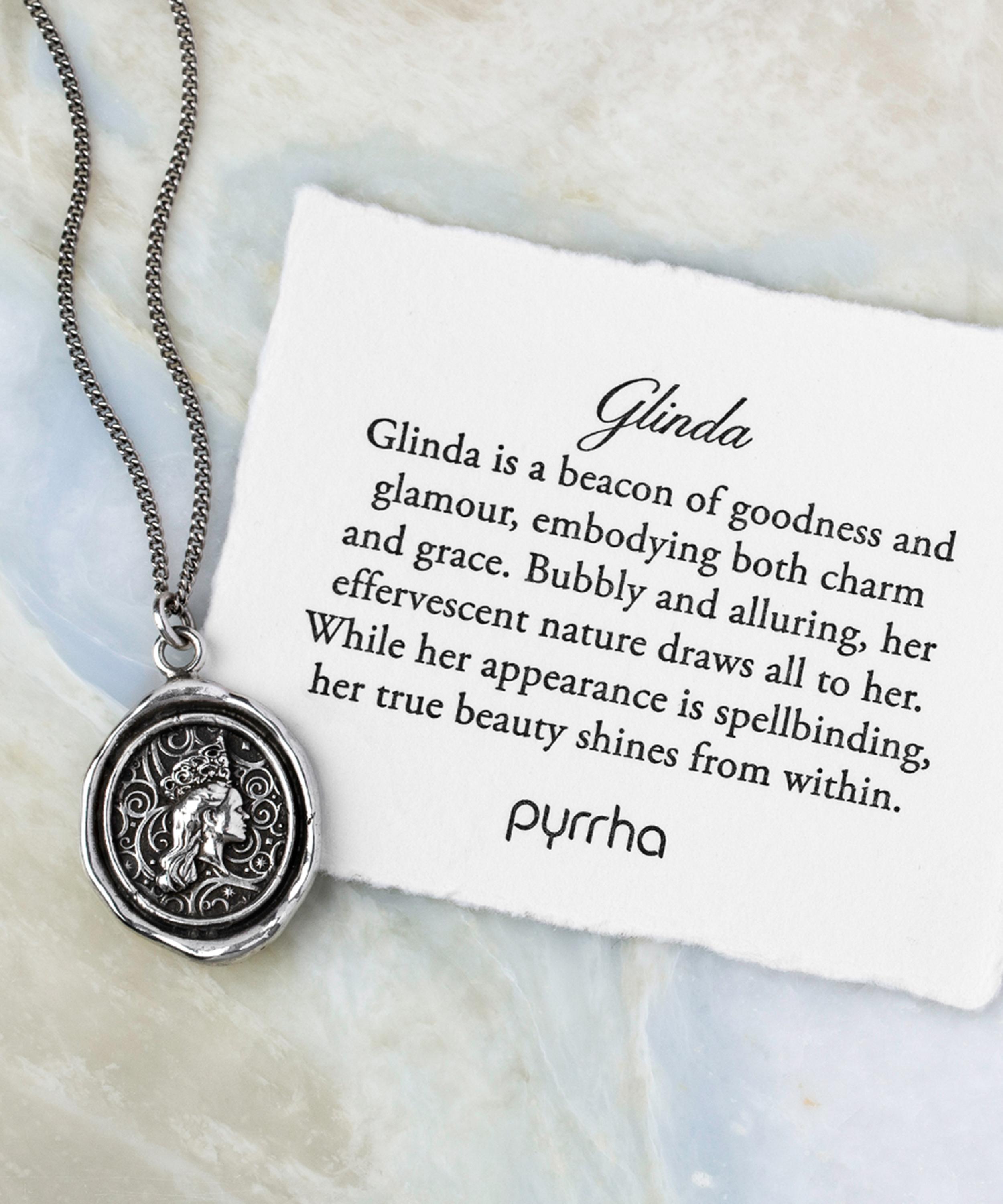 Pyrrha - Sterling Silver Glinda Talisman Pendant Necklace image number 2