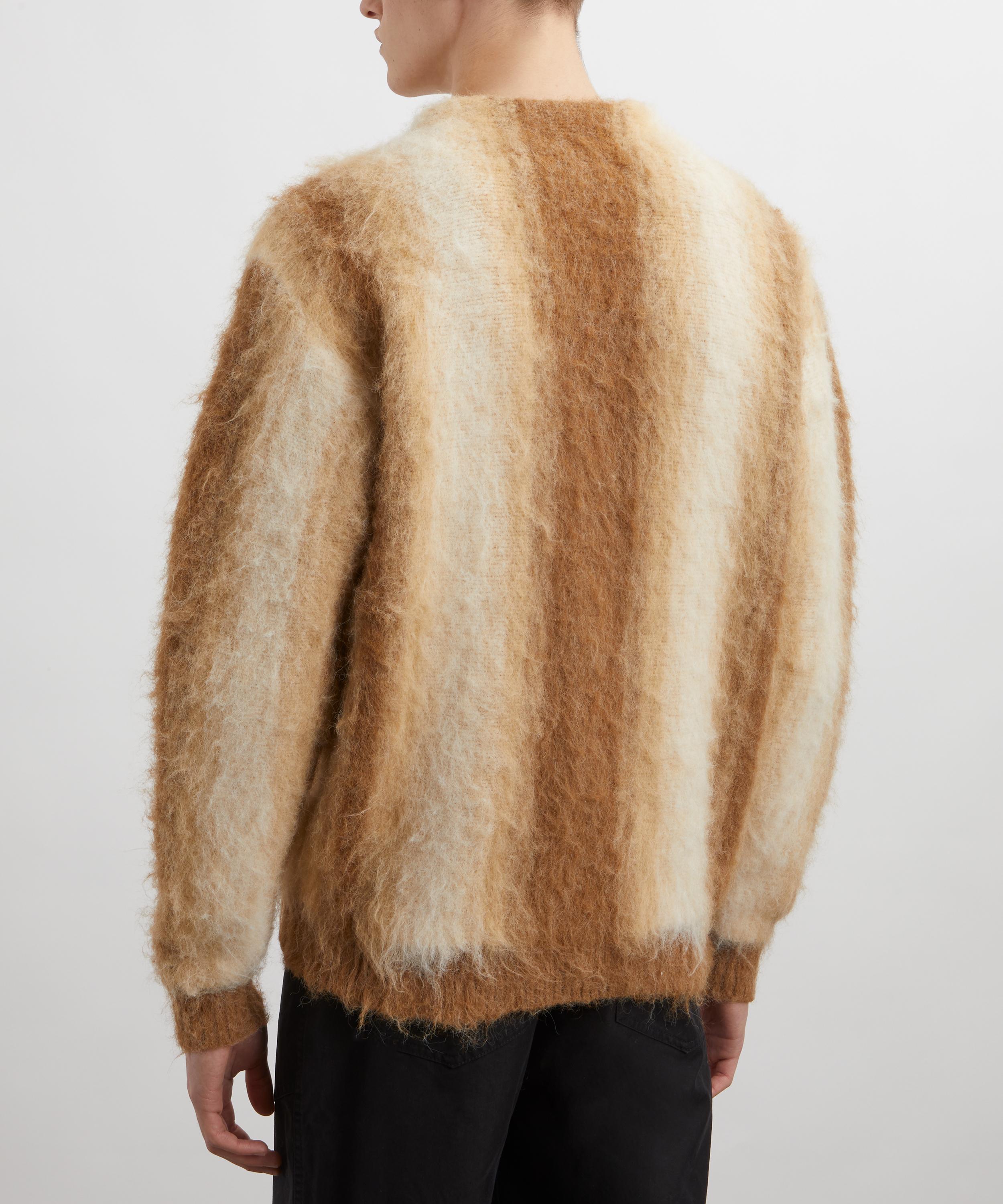 Uniform Bridge - Mohair Beige Stripe Cardigan image number 3