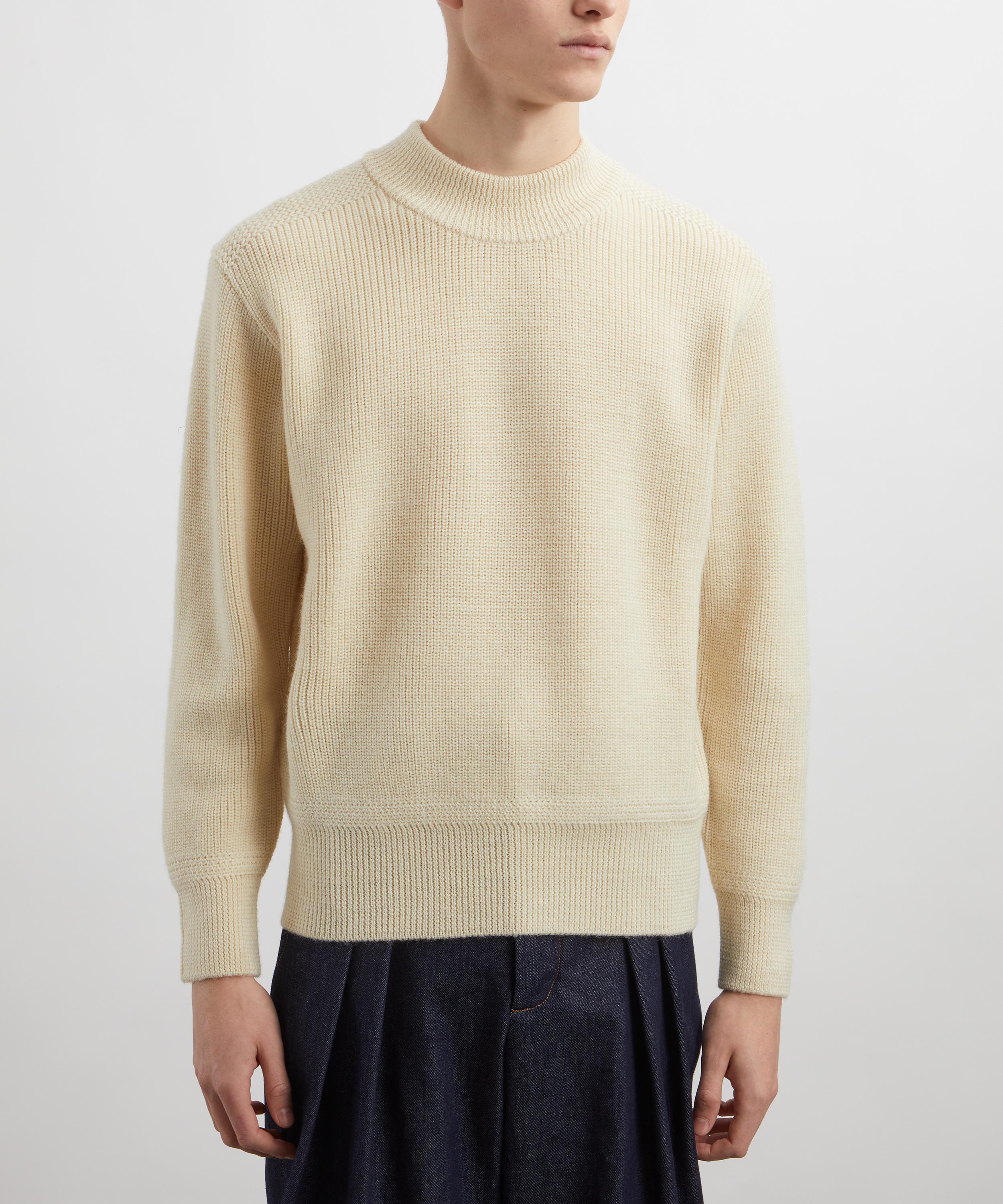 Uniform Bridge - Fisherman Wool Crew-Neck Knit Jumper image number 2