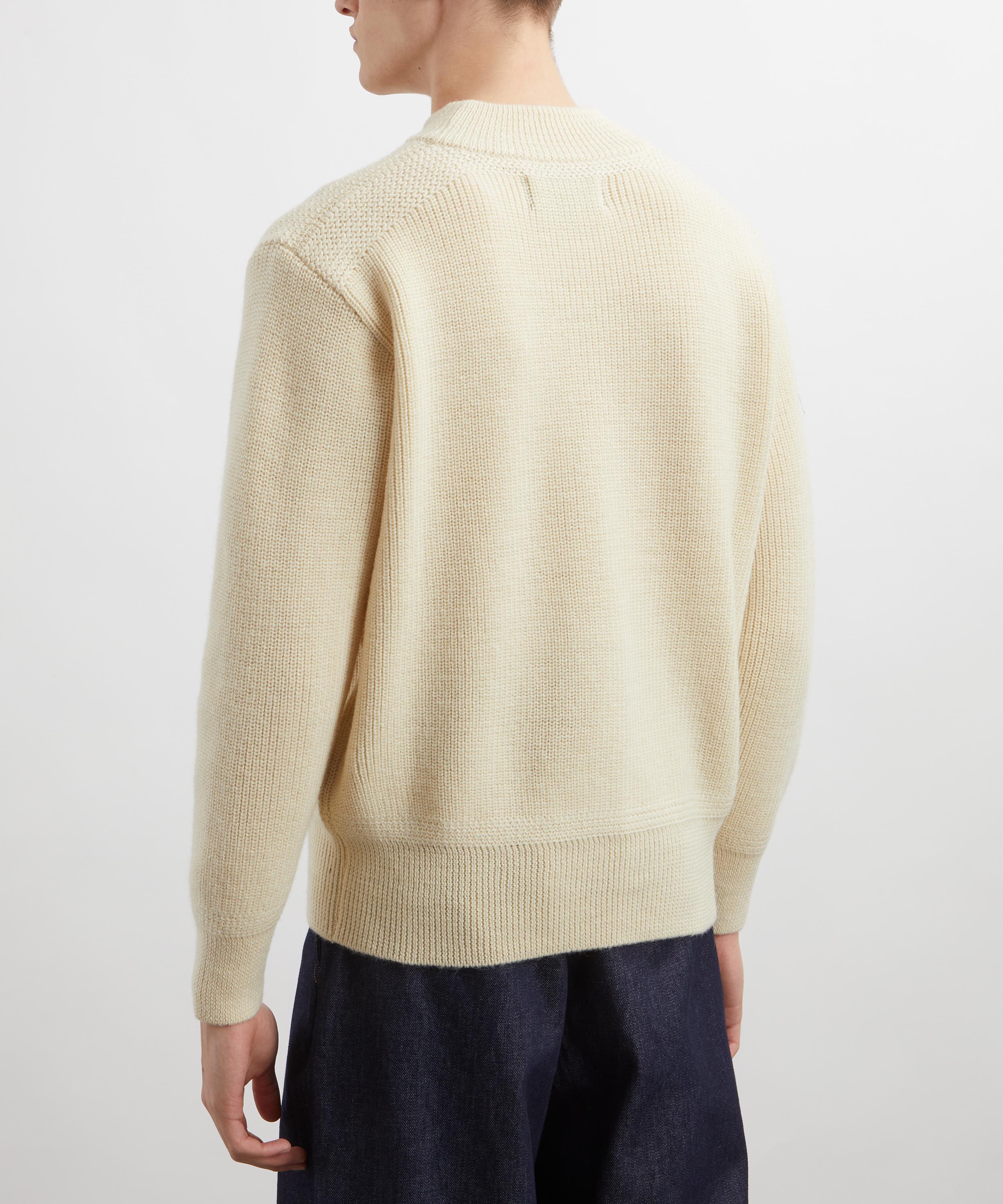 Uniform Bridge - Fisherman Wool Crew-Neck Knit Jumper image number 3